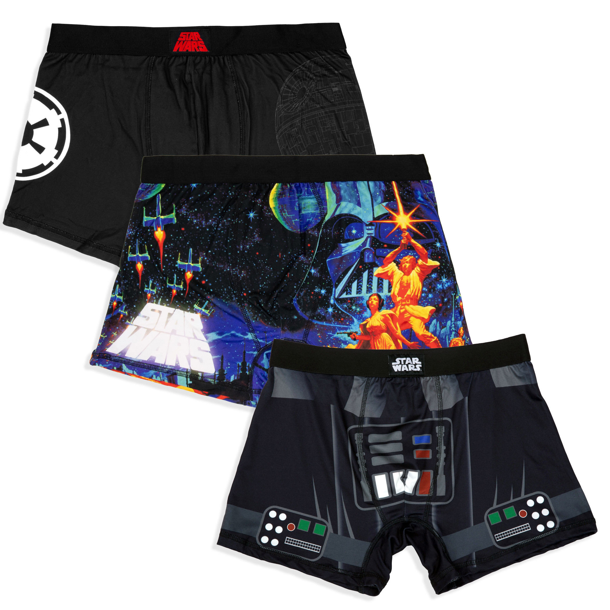 Star Wars 3-Pack Boxer Briefs, Black