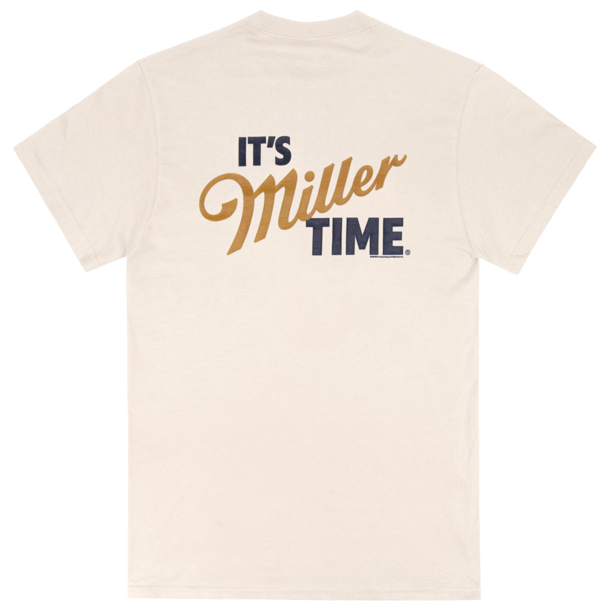 Miller Lite - It's Miller Time Logo Front and Back T-Shirt - image 3