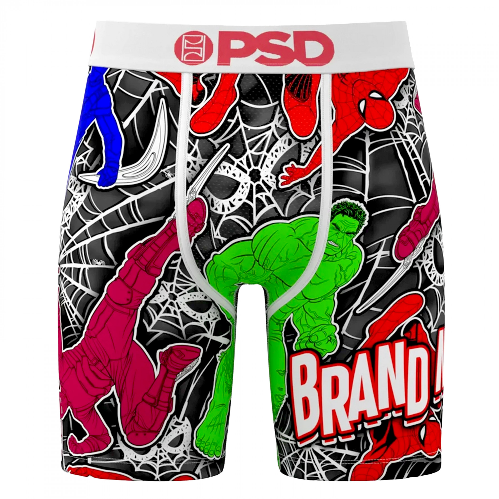 Spider-man Brand New Day Spider-Foes PSD Boxer Briefs, Multi-Color