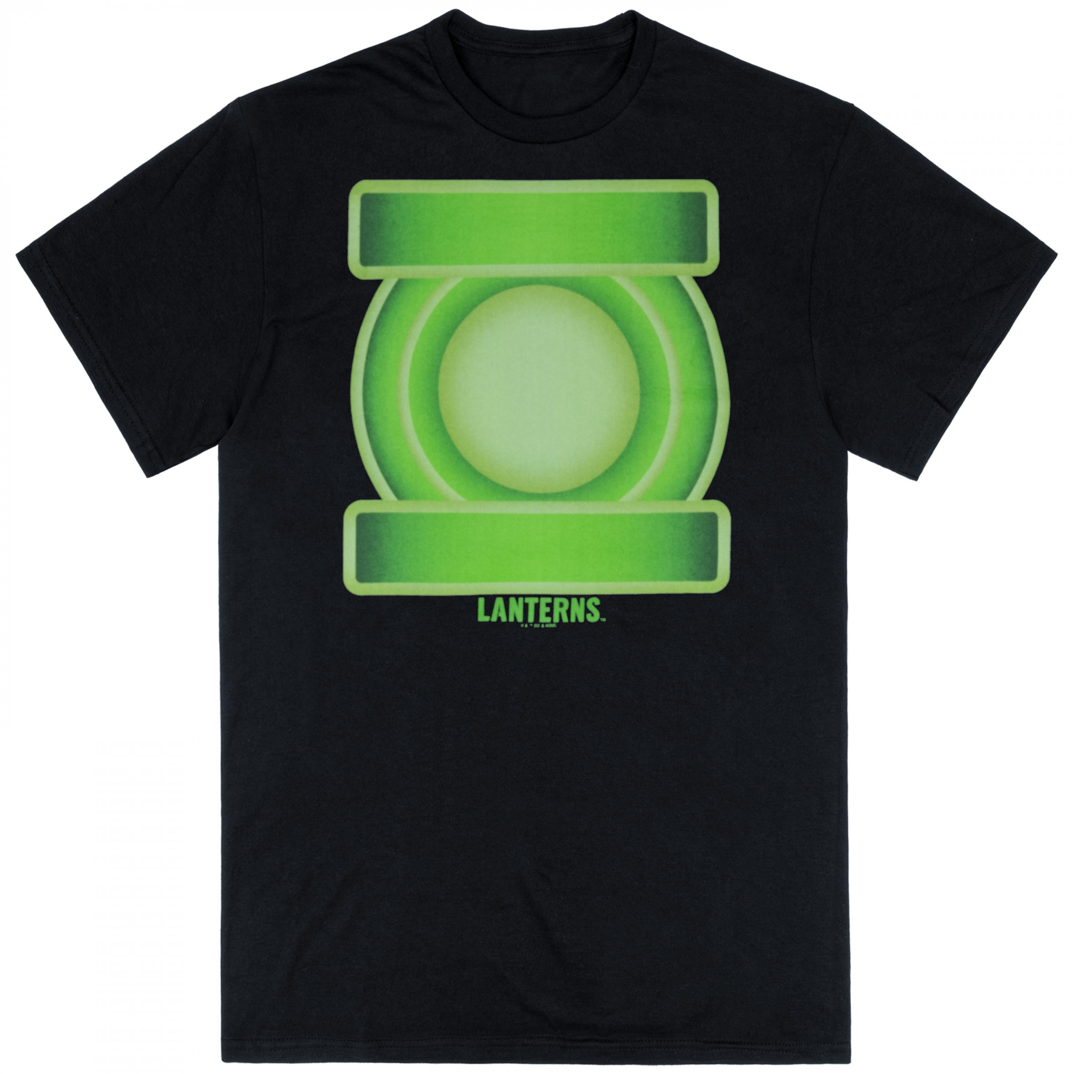 Green Lantern's Ring Logo T-Shirt, Black