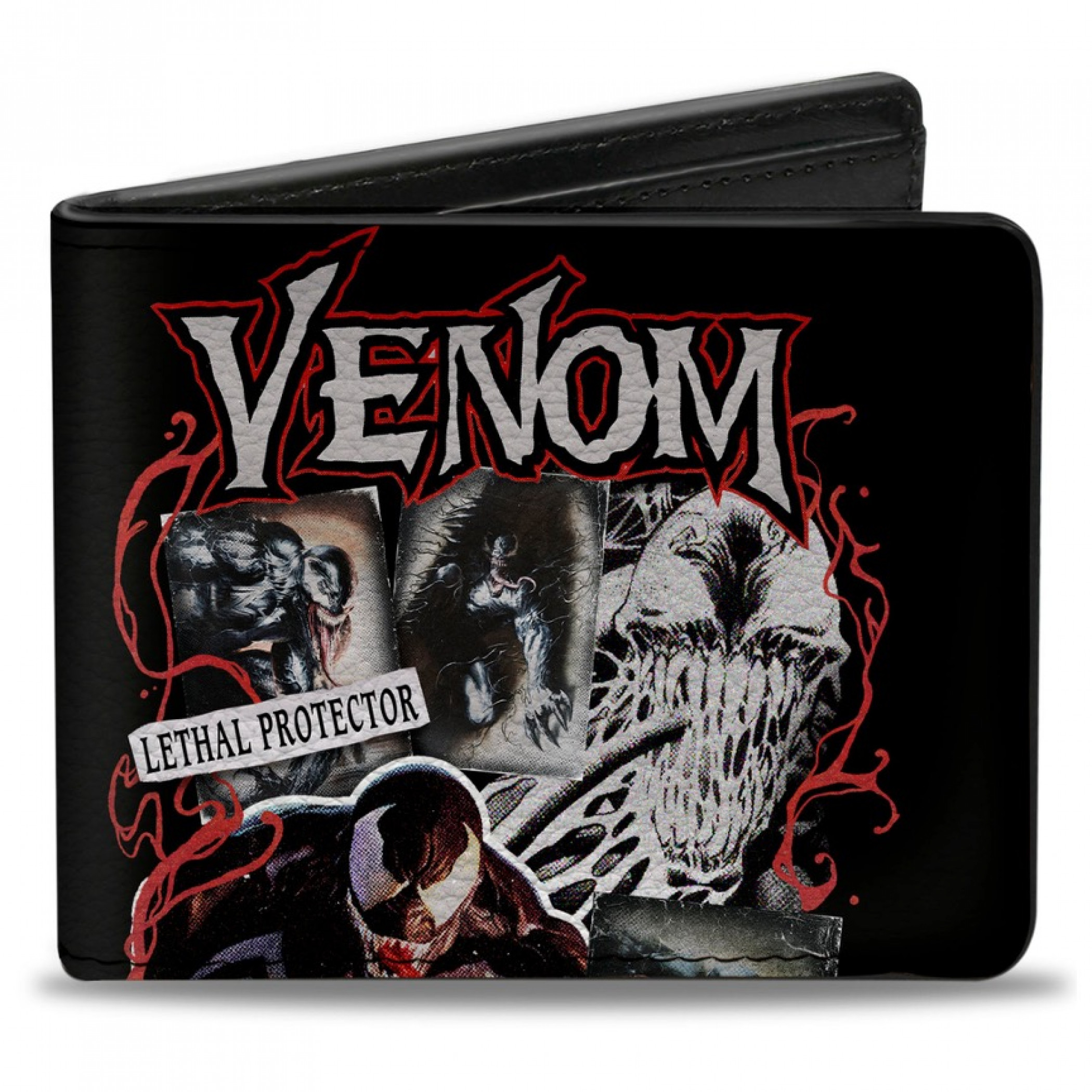 Venom Lethal Protector We Are Venom Bi-Fold Wallet, Black