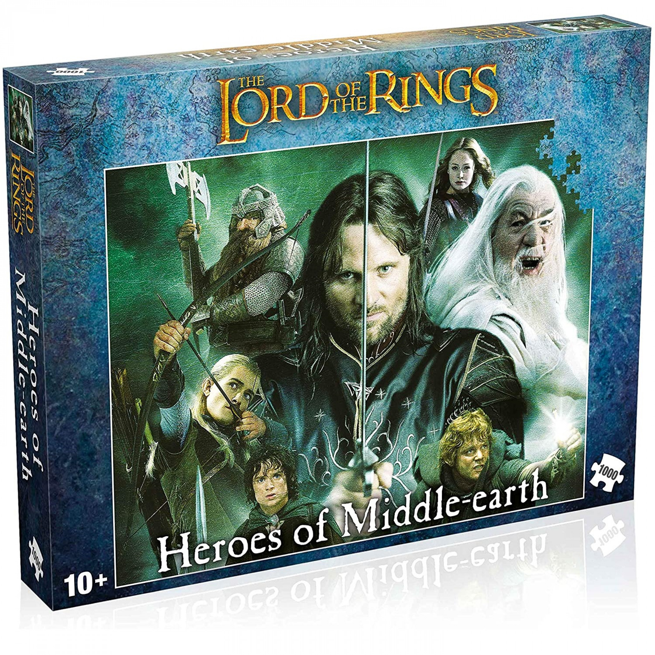 Lord of the Rings Heroes of Middle Earth 1000 Piece Jigsaw Puzzle, Multi-Color