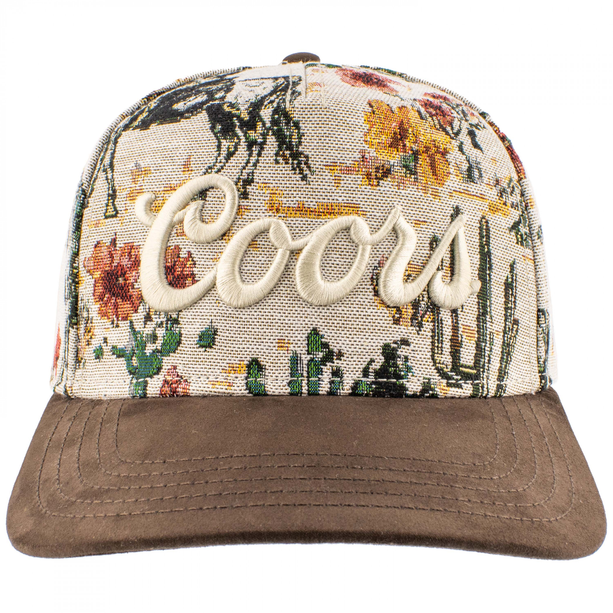 Coors Western Flora Pattern Jacquard Adjustable Hat