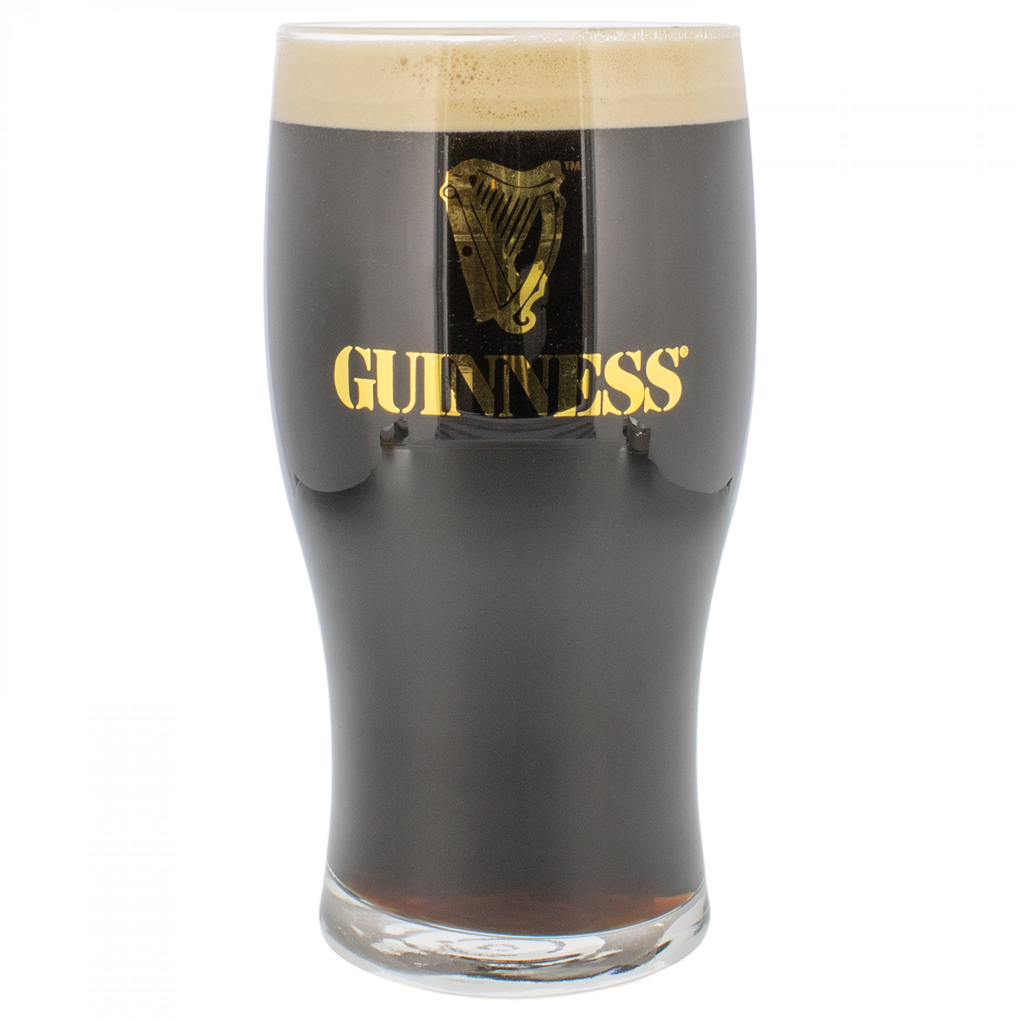 Guinness Vintage Gold Harp Pint Glass