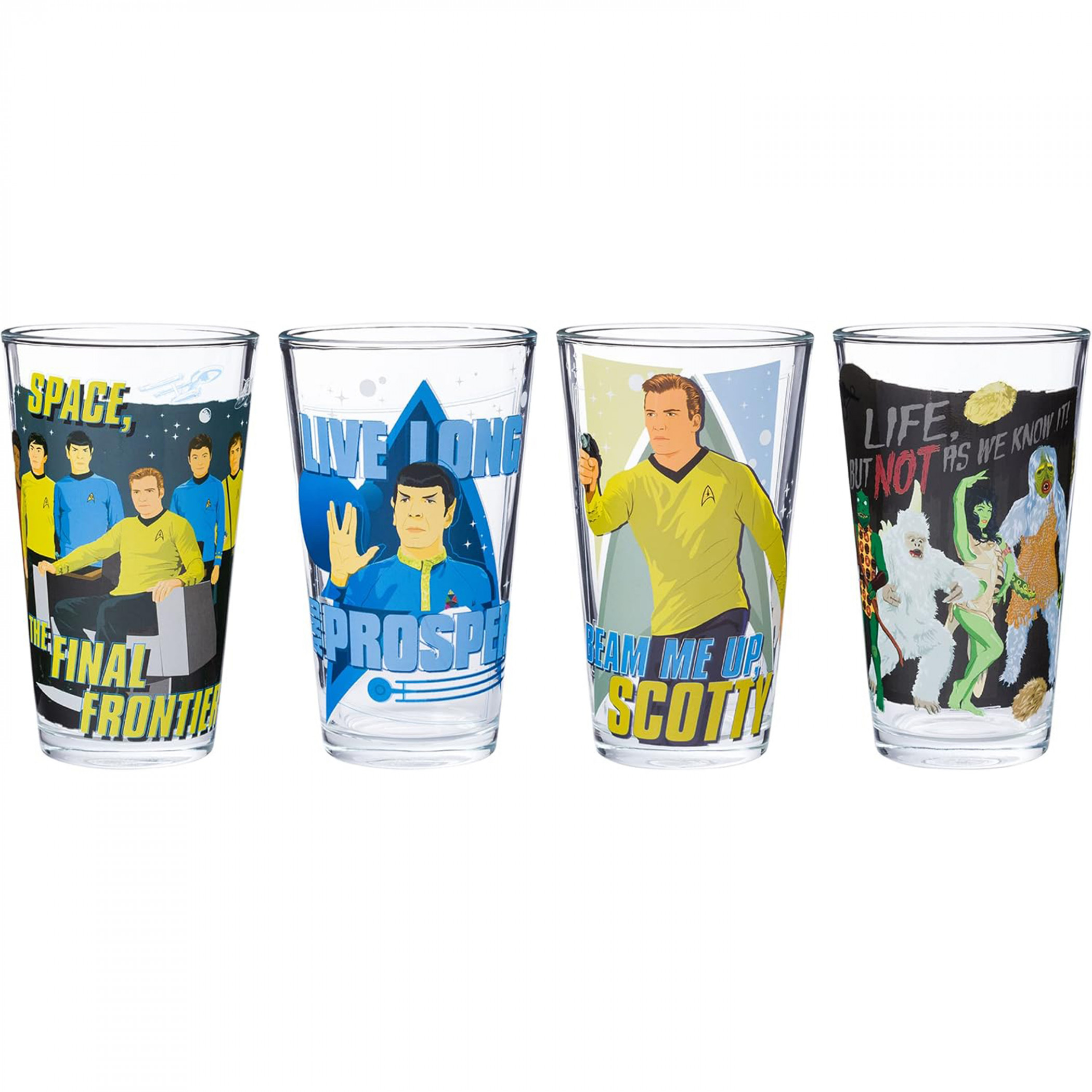 Star Trek Life Scotty Prosper 4pc. 16oz. Pint Glass Set, Multi-Color