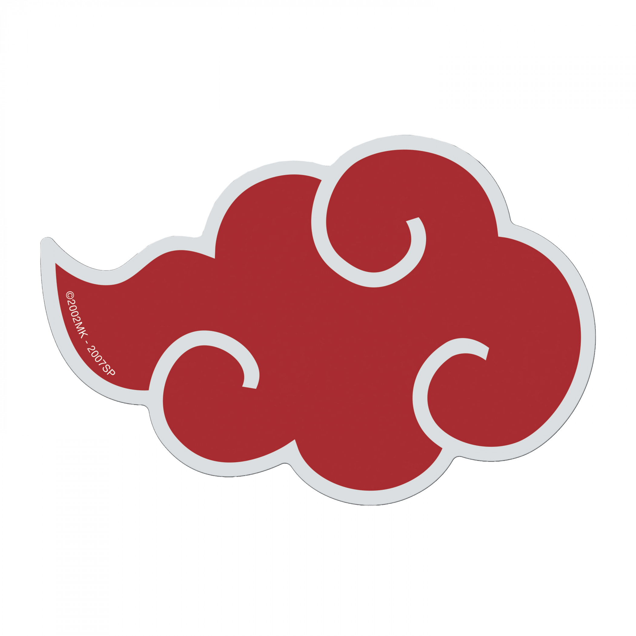 Naruto Akatsuki Cloud Die Cut Sticker, Red
