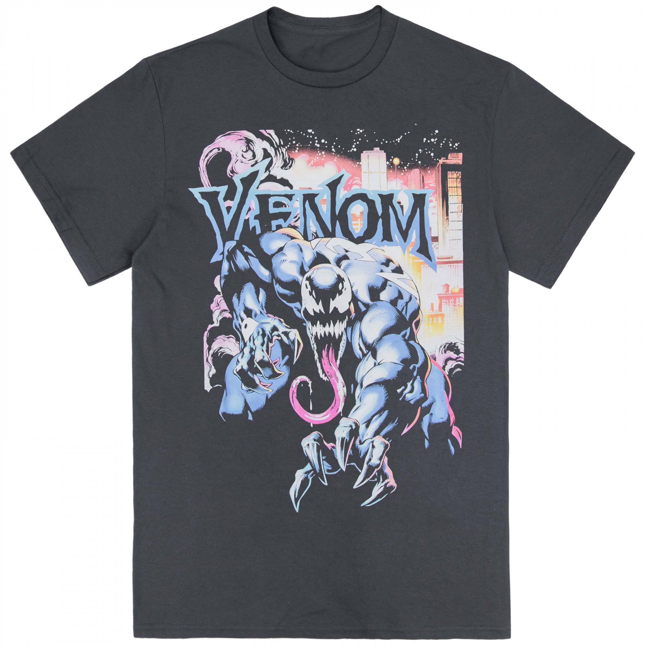 Venom City Aflame T-Shirt, Grey