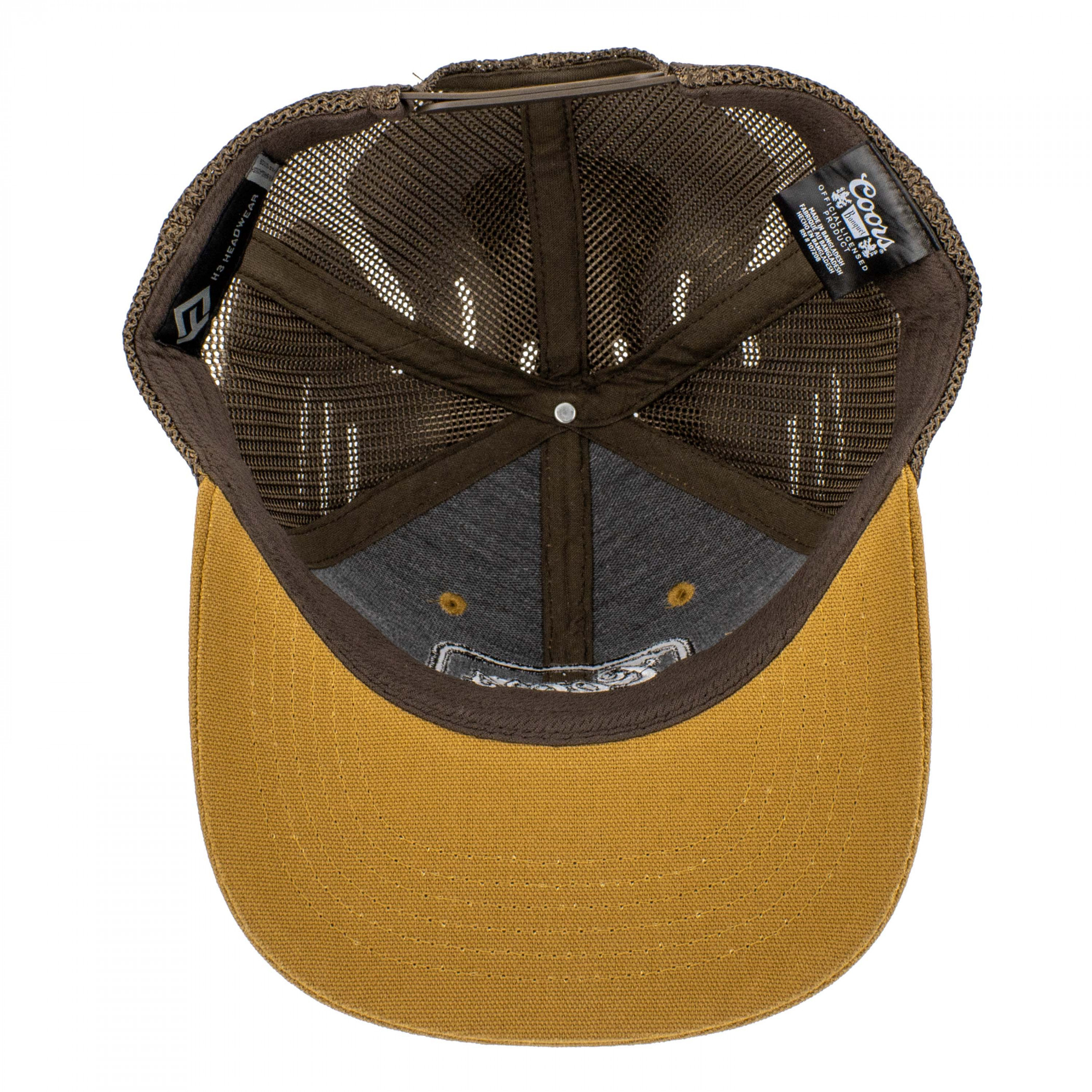 Coors Banquet Rodeo Stripe Patch Cotton Mesh Snapback Hat - image 6