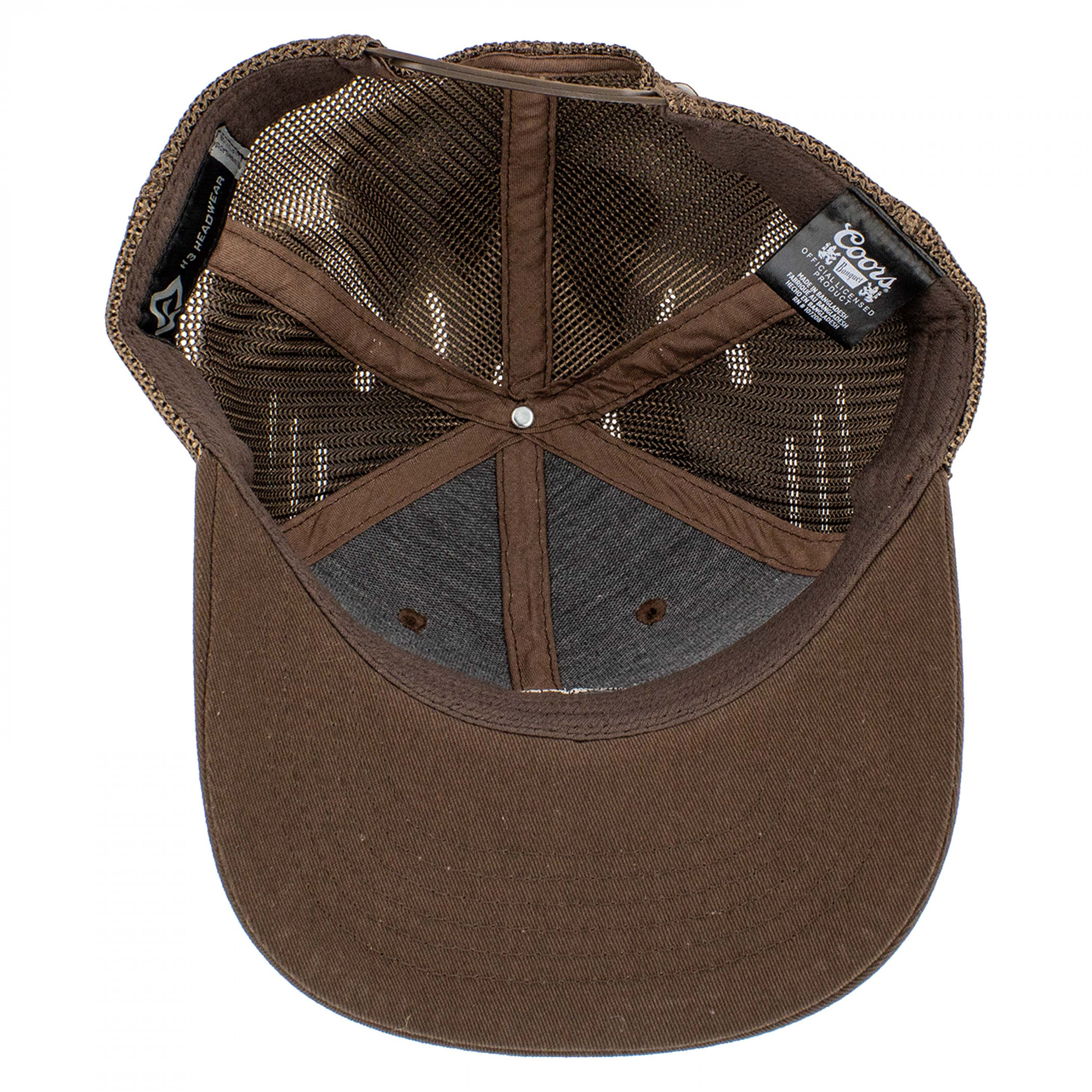 Coors Banquet Rodeo Cow Skull Cotton and Mesh Snapback Hat - image 6