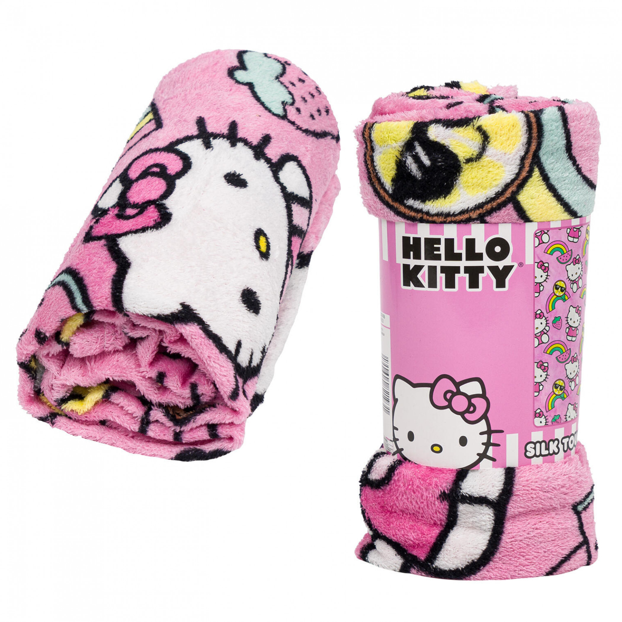 Hello Kitty Rainbows Silk Touch 40' X 50' Throw Blanket, Multi-Color