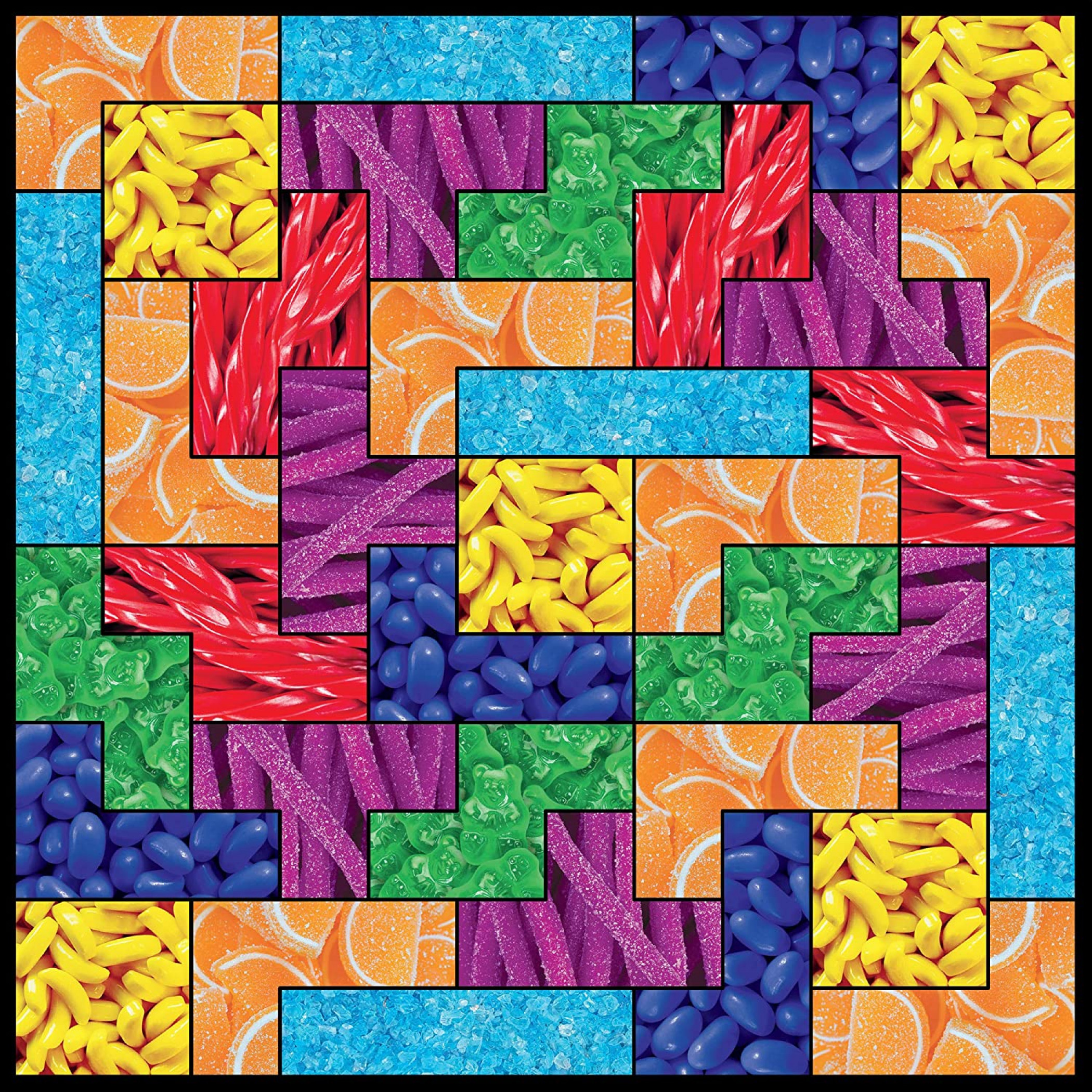 Tetris Game Candy Theme 750 Piece Puzzle, Multi-Color