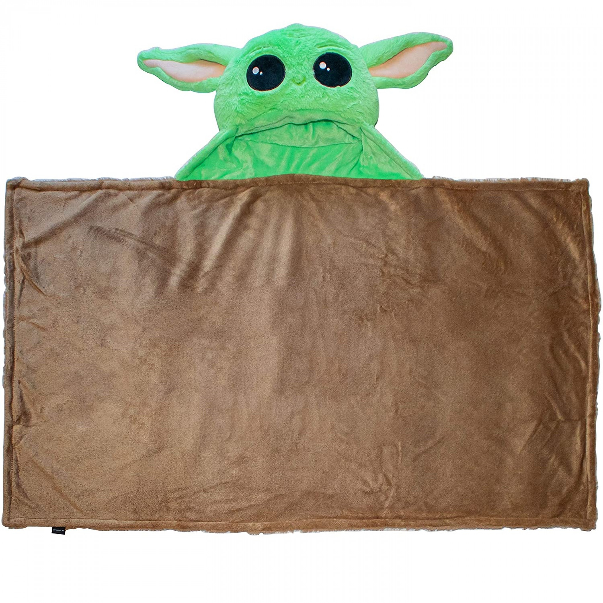 Star Wars The Mandalorian The Child Hooded Blanket, Green