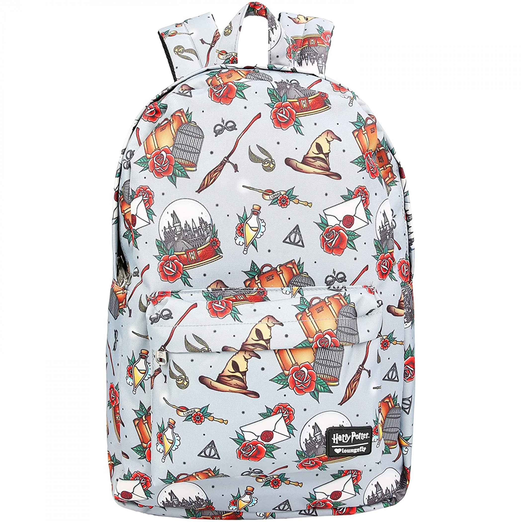Harry Potter Tattoo Pattern Backpack By Loungefly, Multi-Color