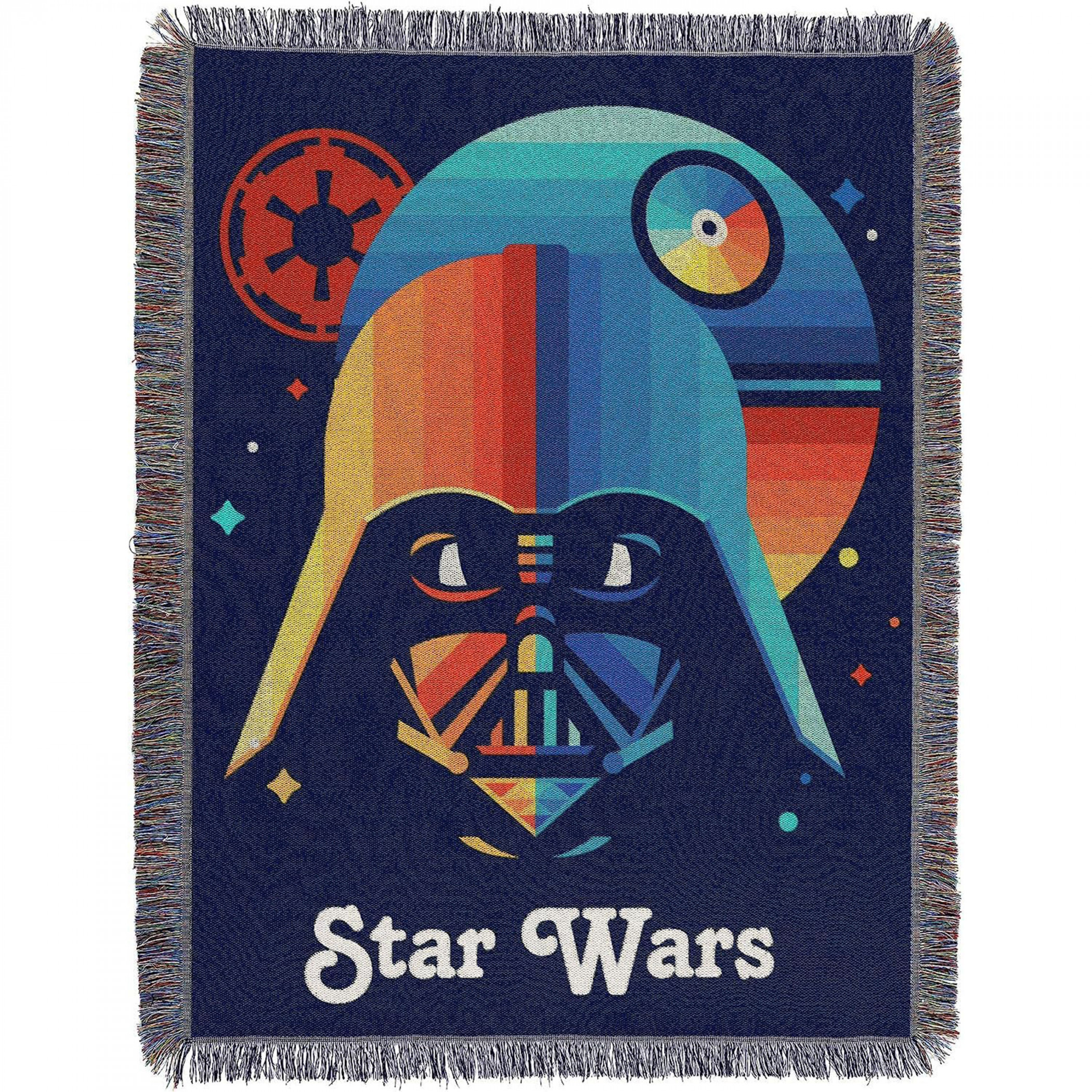 Star Wars Moonrise Darth Vader 46' x 60' Woven Throw w/ Tassels, Multi-Color