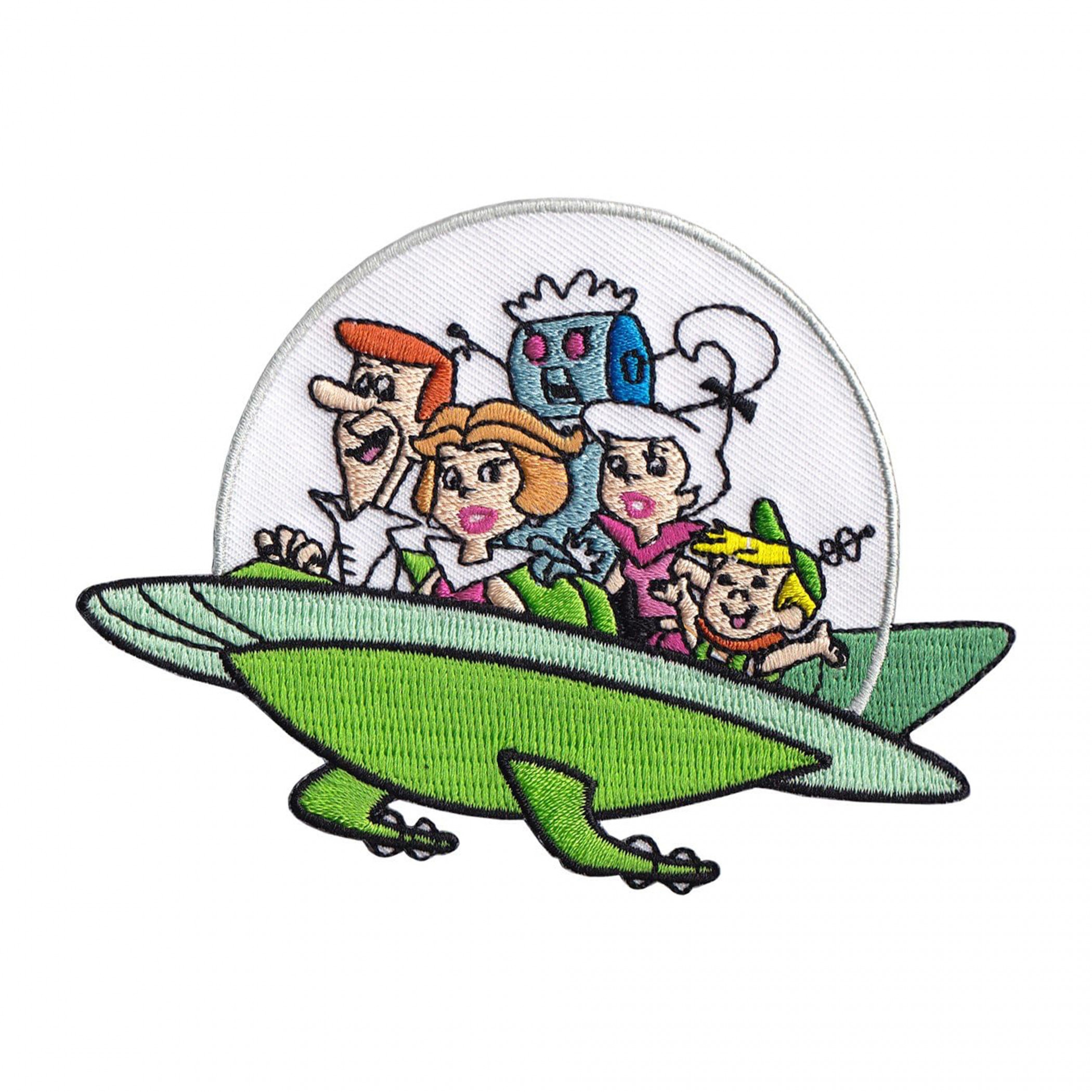 Jetsons Family Space Ship Patch, Multi-Color