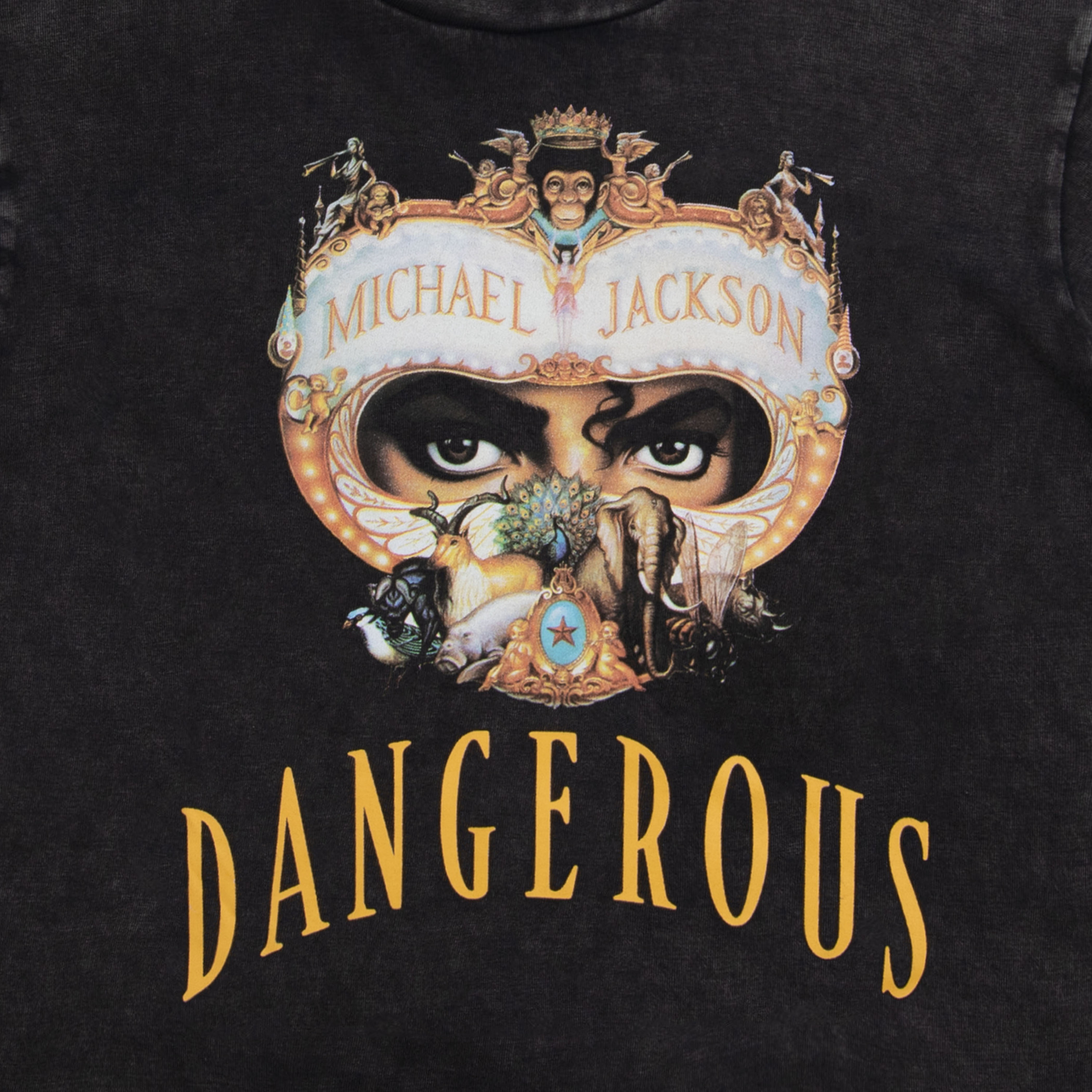 Michael Jackson Dangerous Stone Washed Ladies Crop Top - image 2