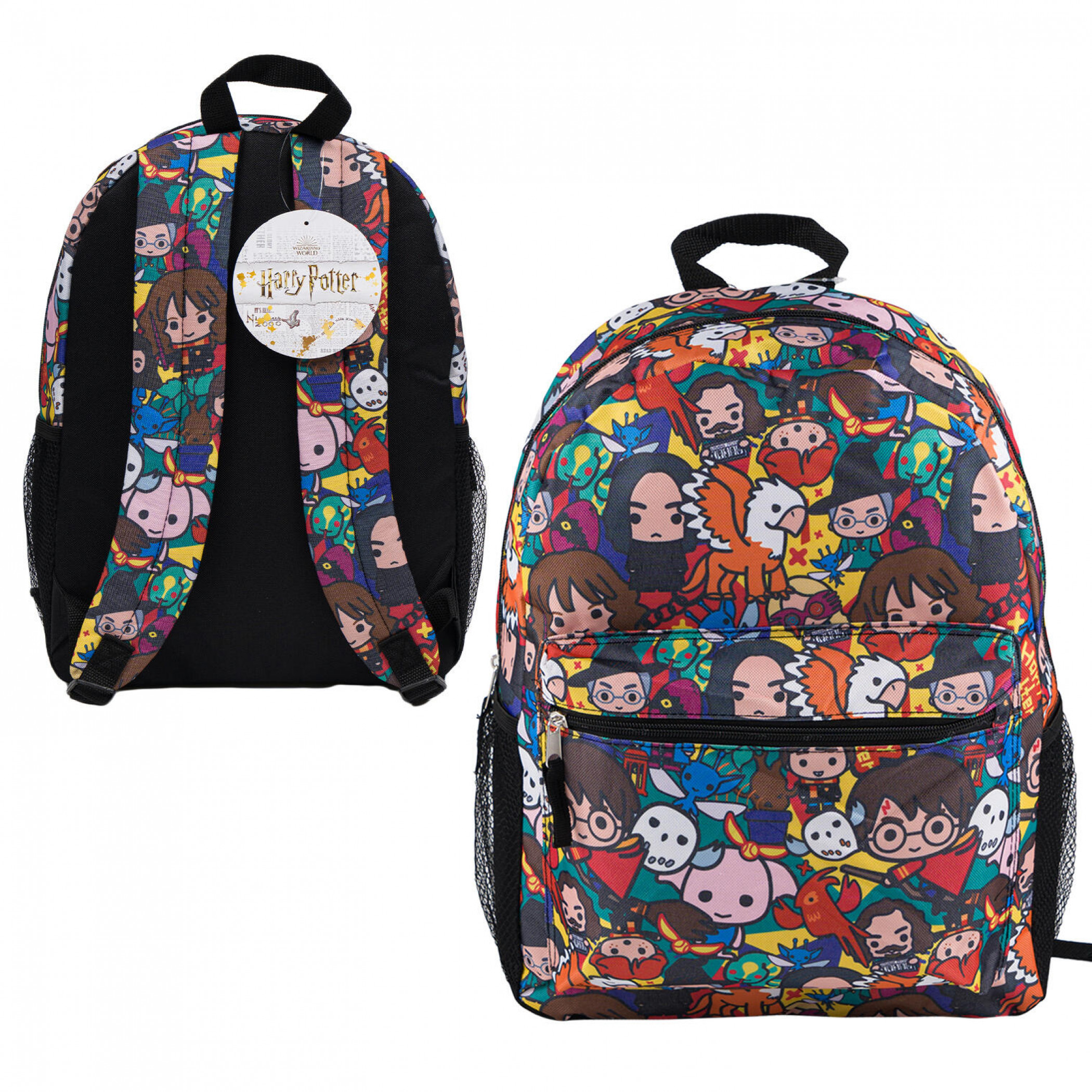 Harry Potter Chibi Collage 16' Backpack, Multi-Color