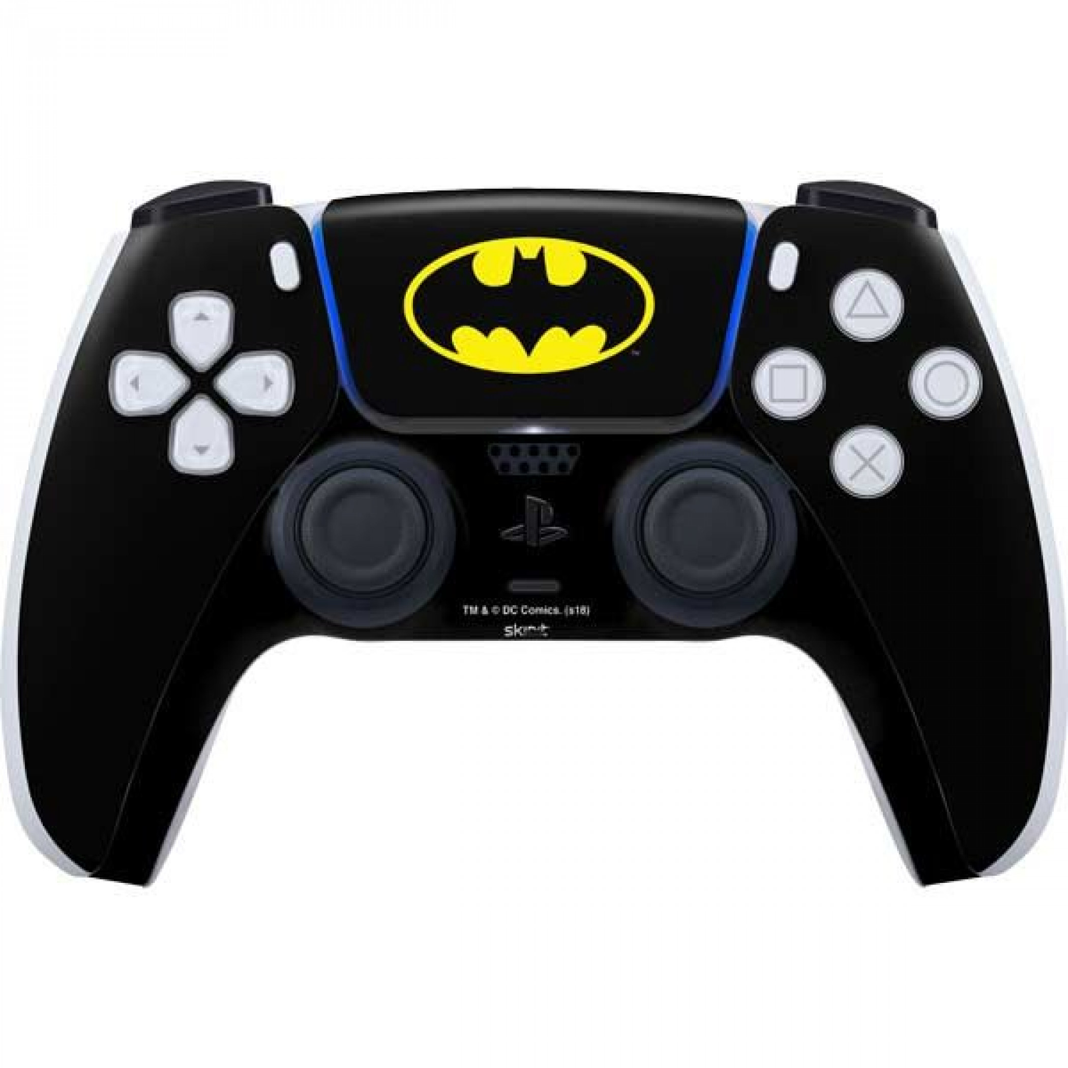 Batman Official Logo PS5 Controller Skin, Black
