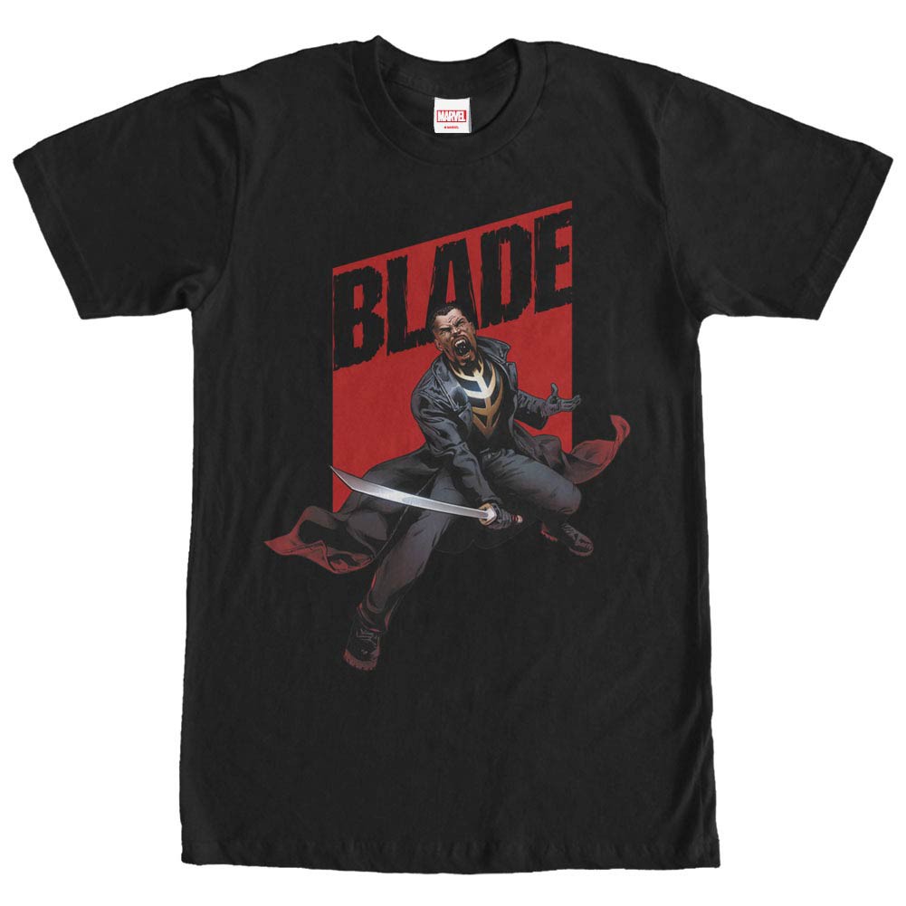 Marvel Teams Blade Rage Black Mens T-Shirt, Black