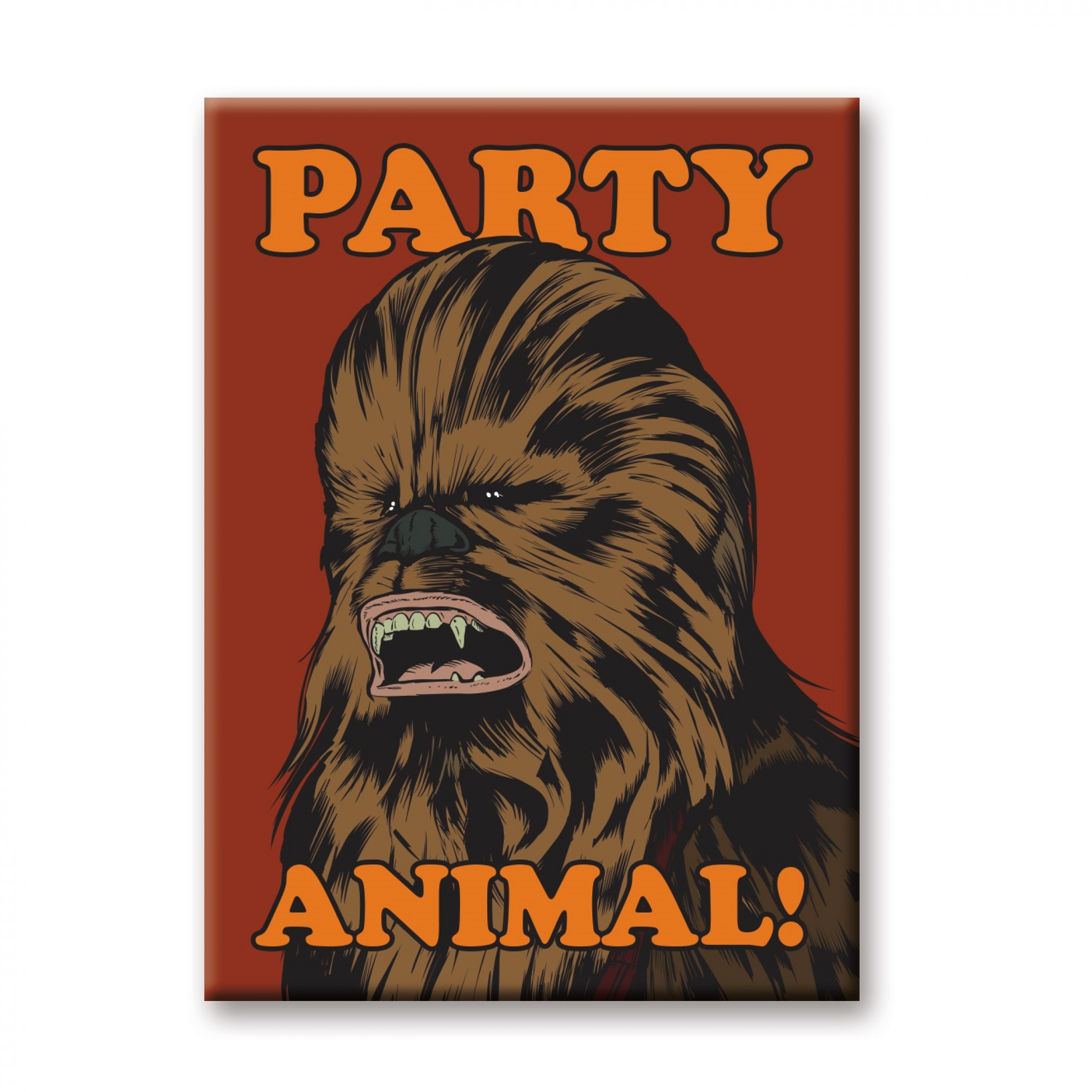 Chewbacca Party Animal Magnet, Multi-Color