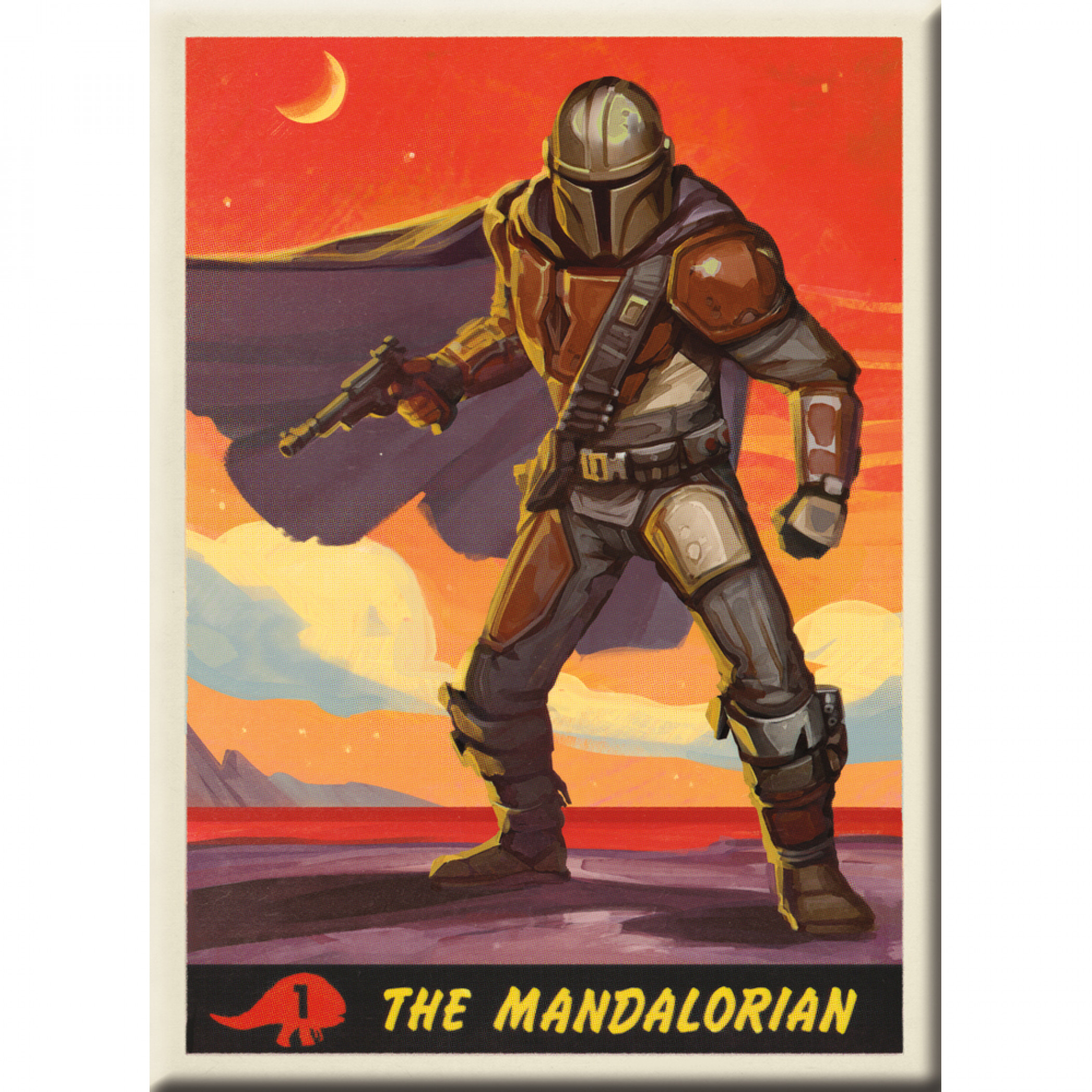 The Mandalorian Sunset Magnet, Red