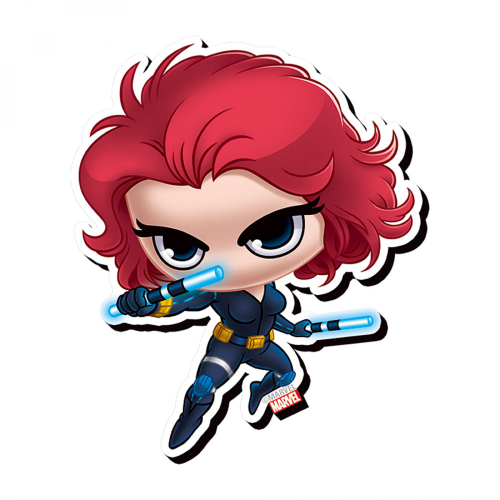 Black Widow Chibi Magnet, Black
