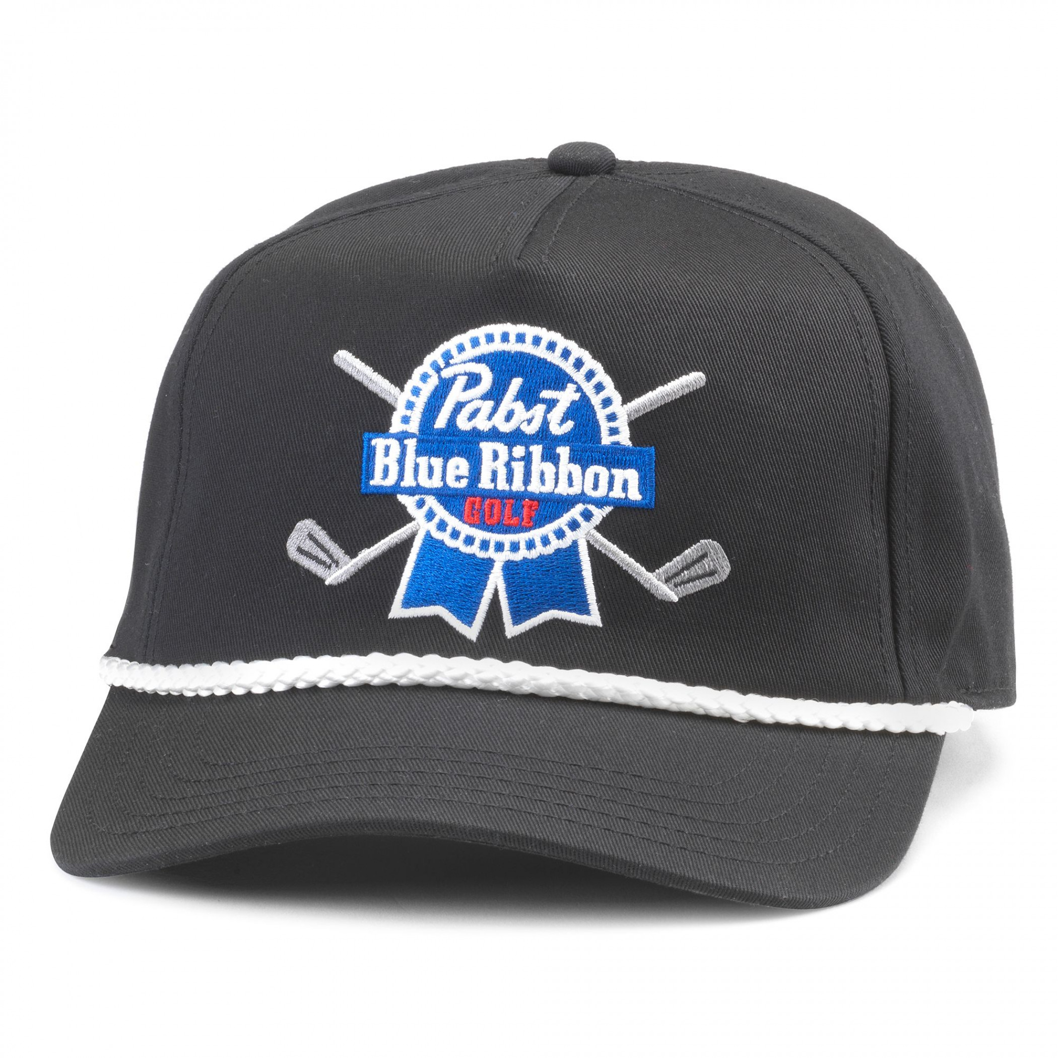 Pabst Blue Ribbon Golf Logo Rope Hat