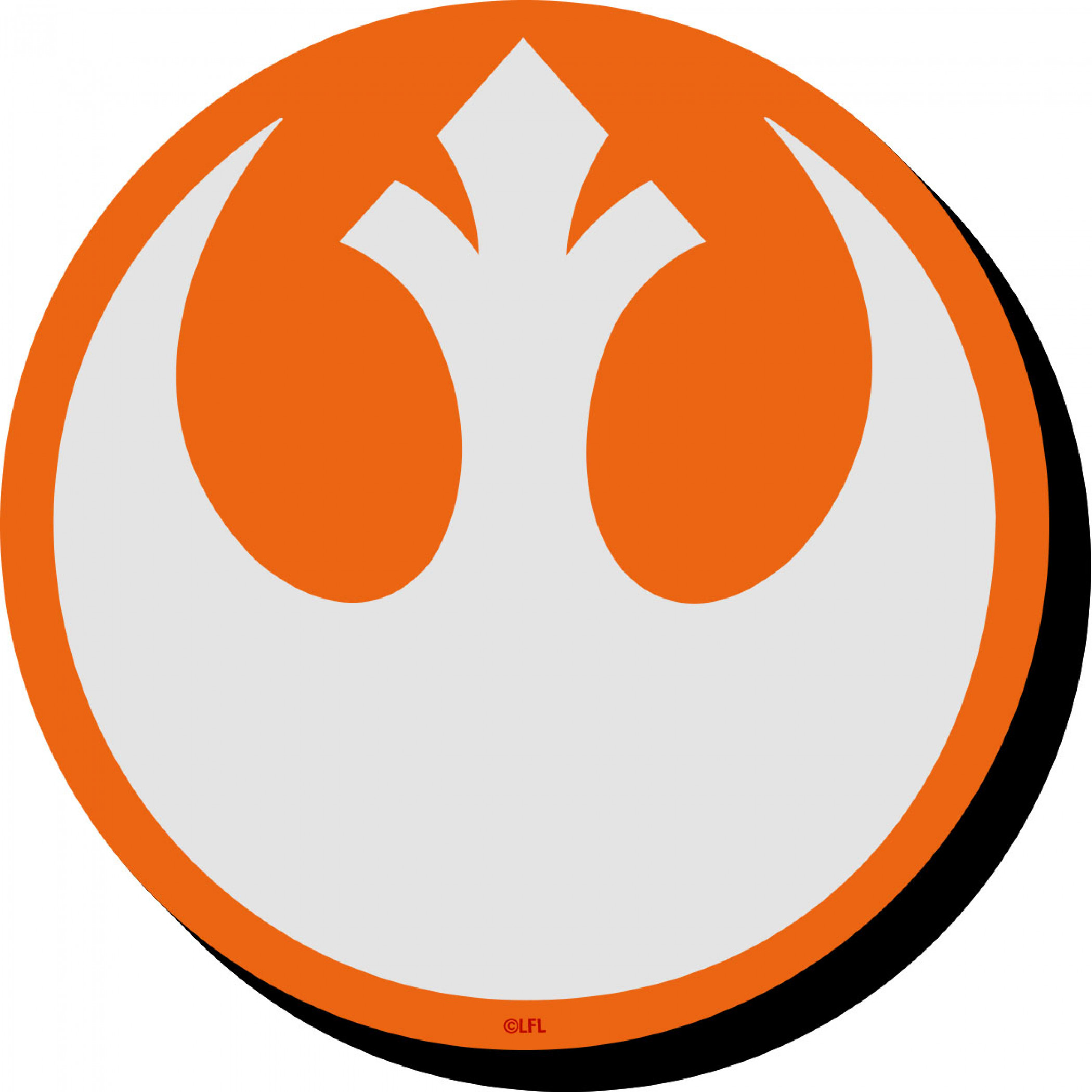 Star Wars Rebel Symbol Magnet, Orange
