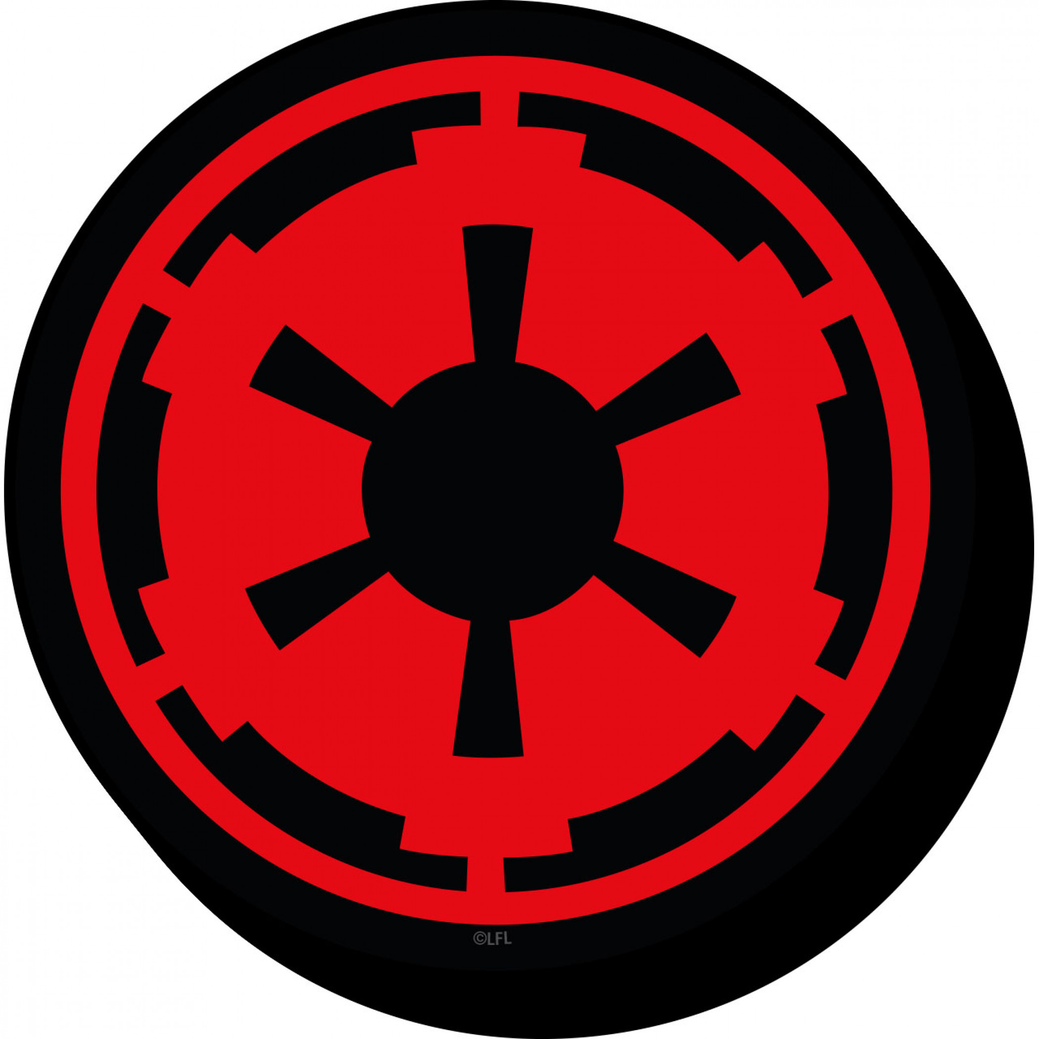 Star Wars Imperial Symbol Magnet, Red