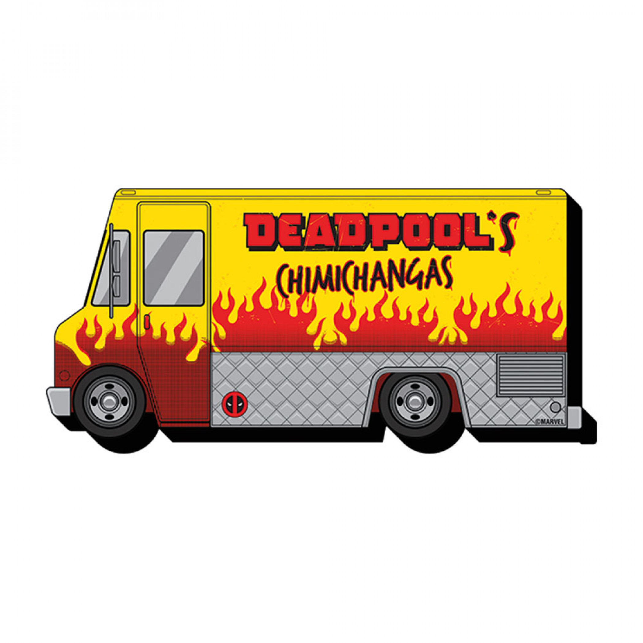 Deadpool's Chimichanga Truck Magnet, Yellow