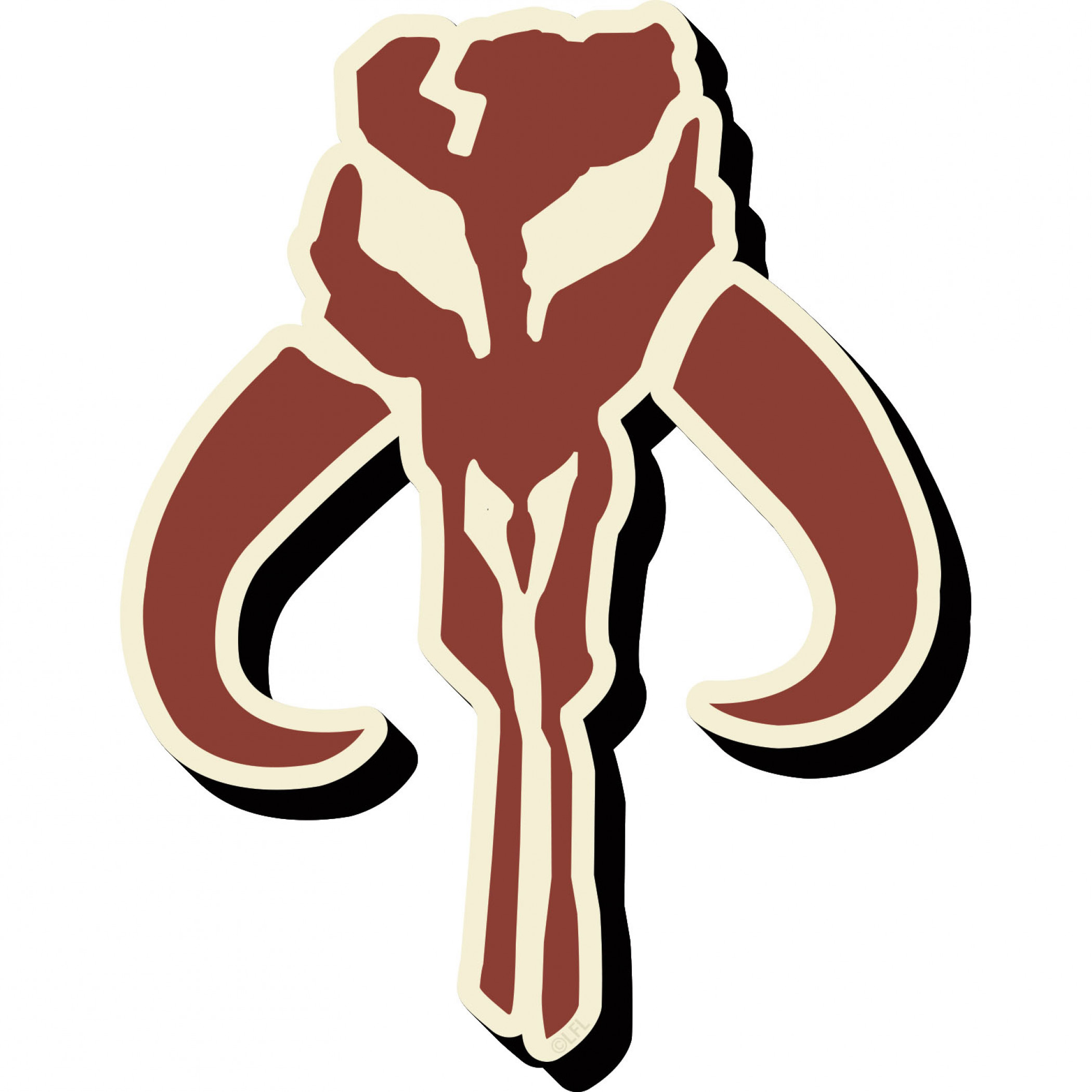 Star Wars Mandalorian Symbol Magnet, Red