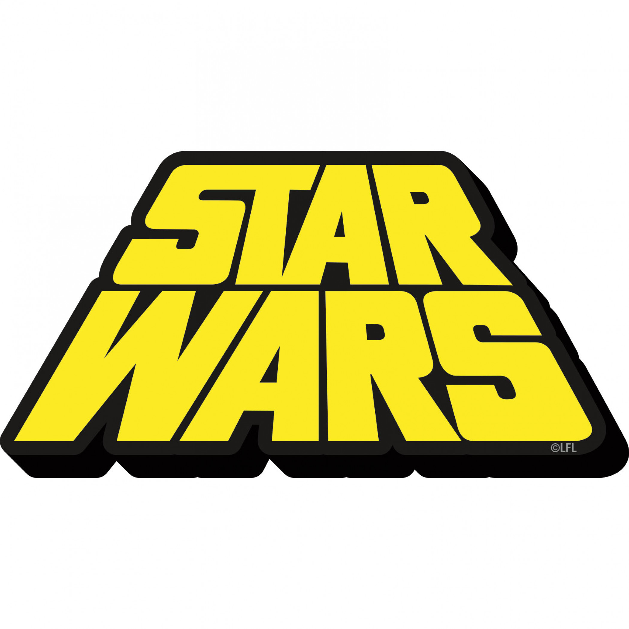 Star Wars Retro Symbol Magnet, Yellow