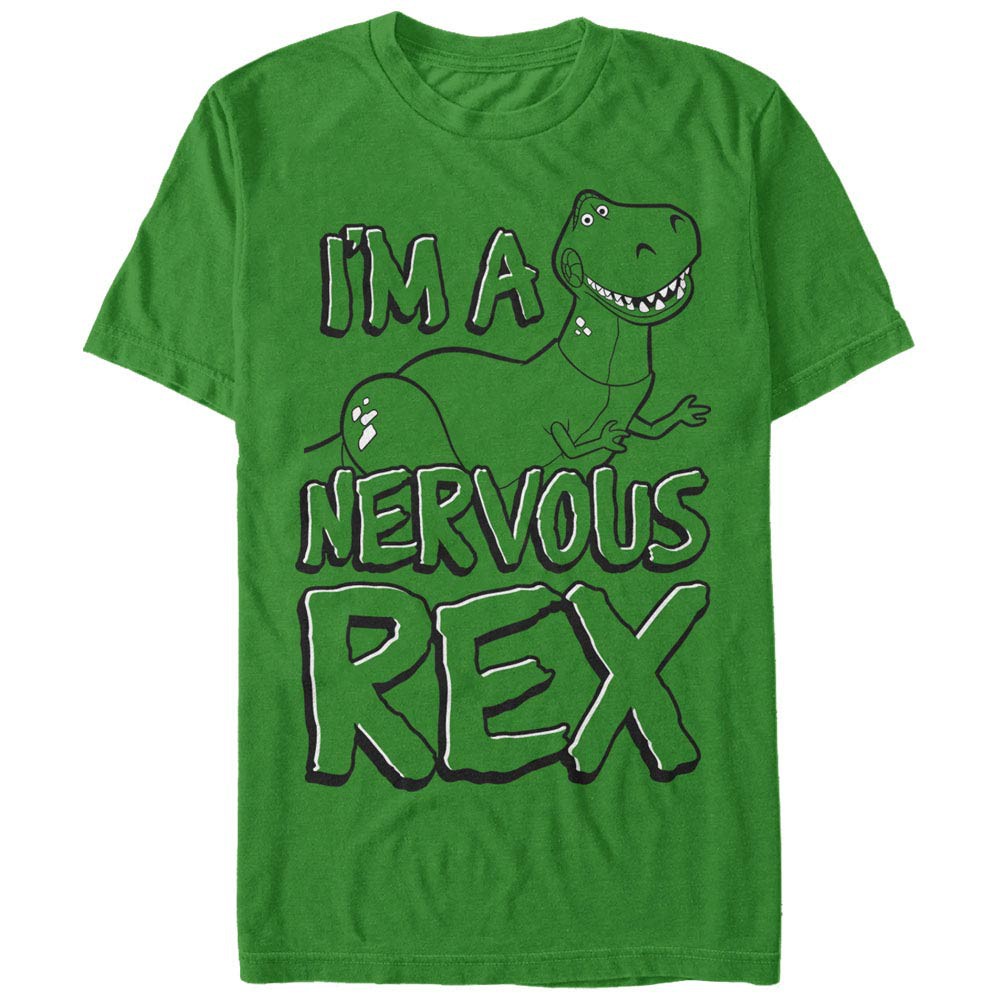 Disney Pixar Toy Story 1-3 Nervous Rex Green T-Shirt