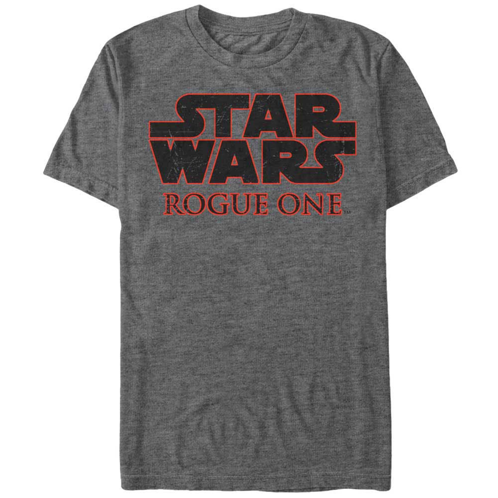 Star Wars Rogue One Basic Logo Gray T-Shirt, Grey