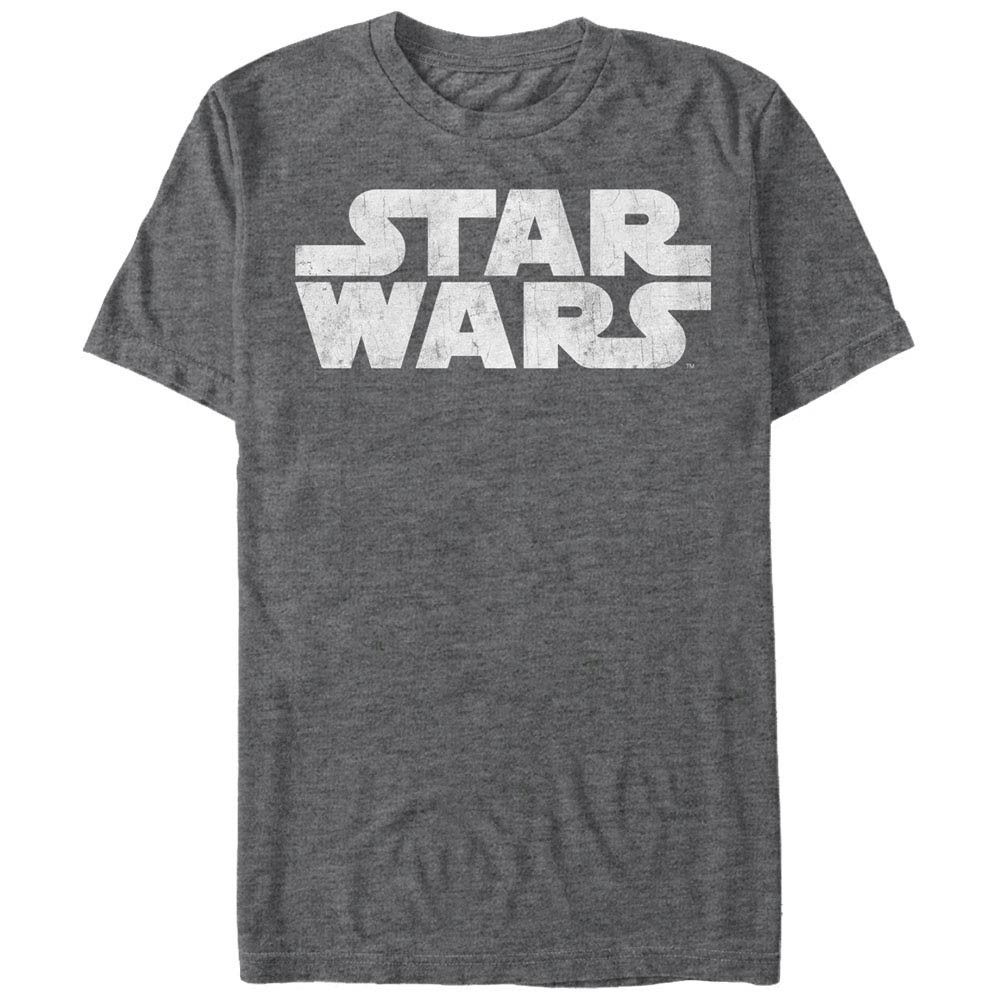 Star Wars Simplest Logo Gray T-Shirt, Grey