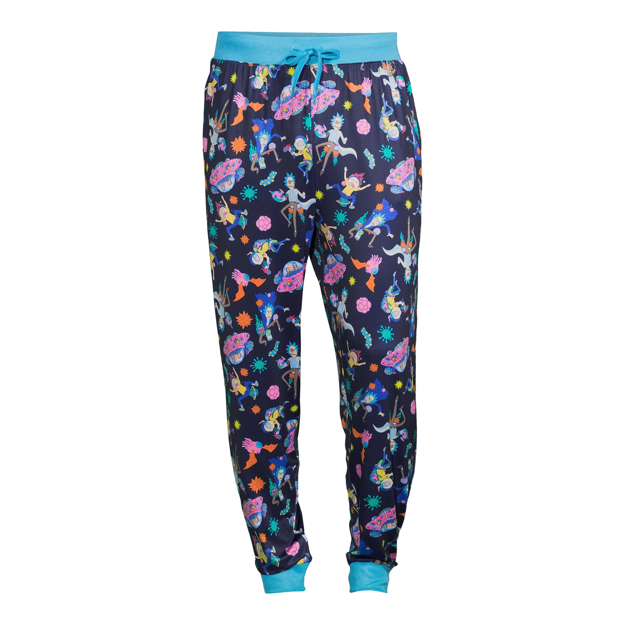Rick And Morty Neon Sleep Pant Joggers, Blue