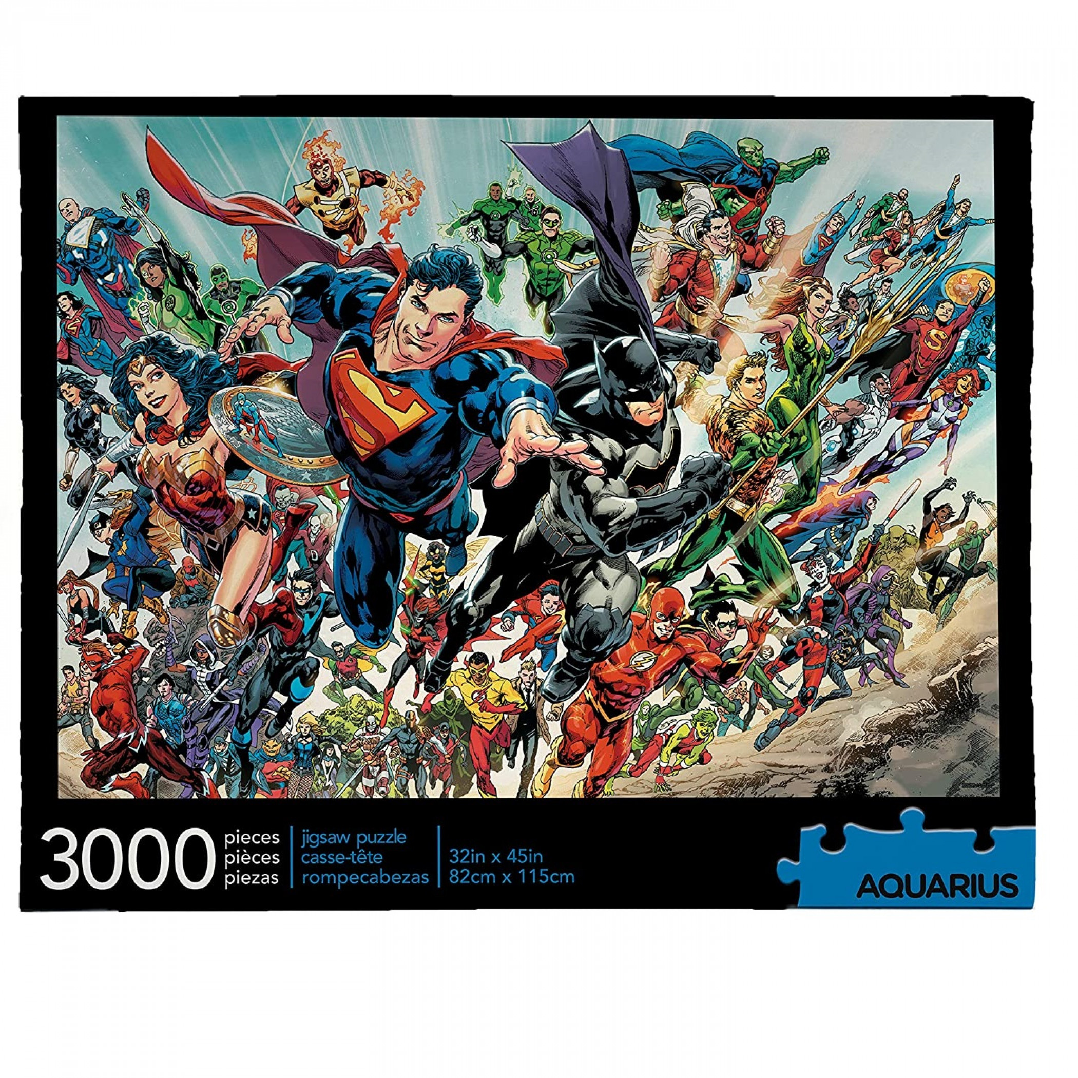 DC Cast Team Up 3000 Piece Puzzle, Multi-Color