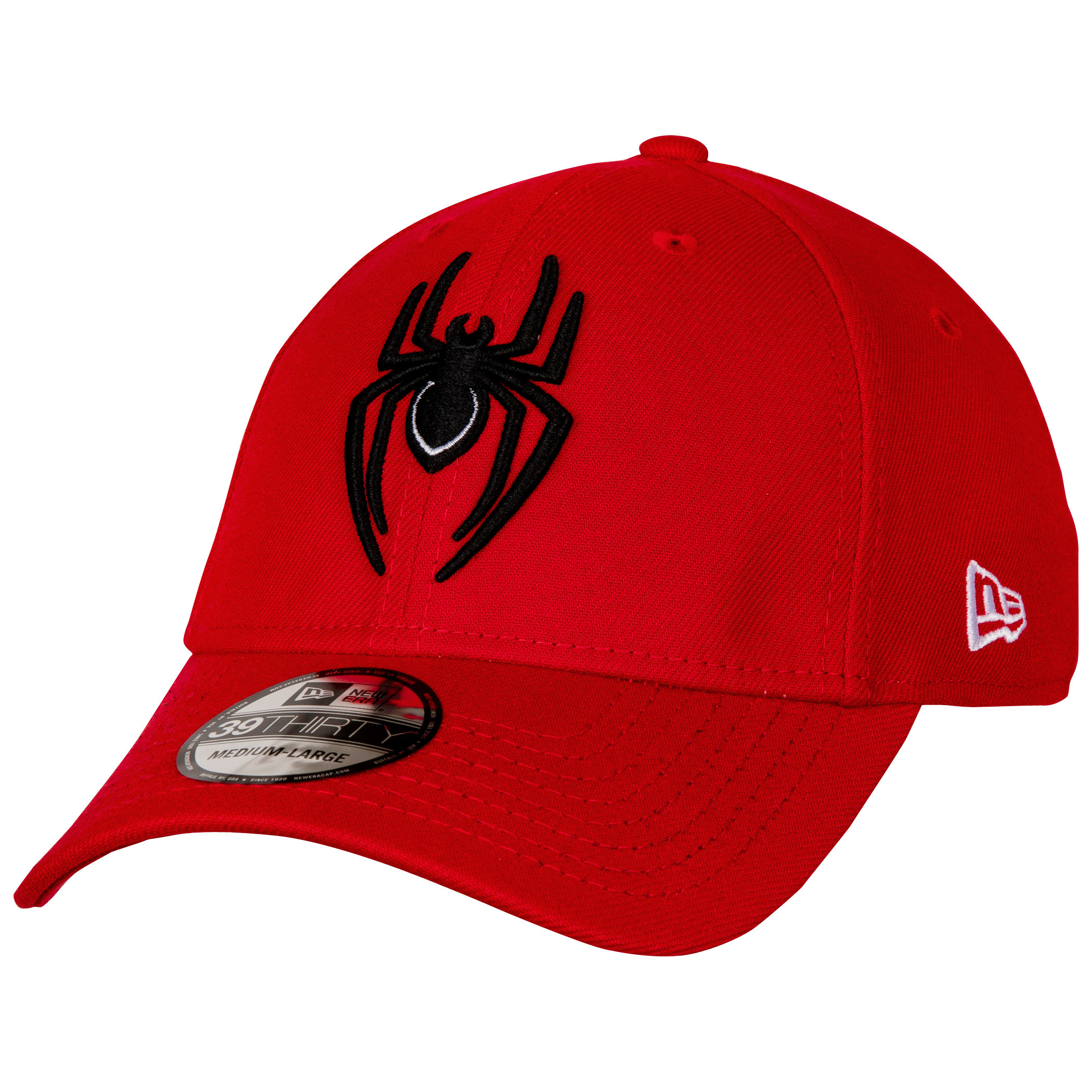 Ultimate Spider-Man Symbol Spider Verse New Era 39Thirty Fitted Hat, Red