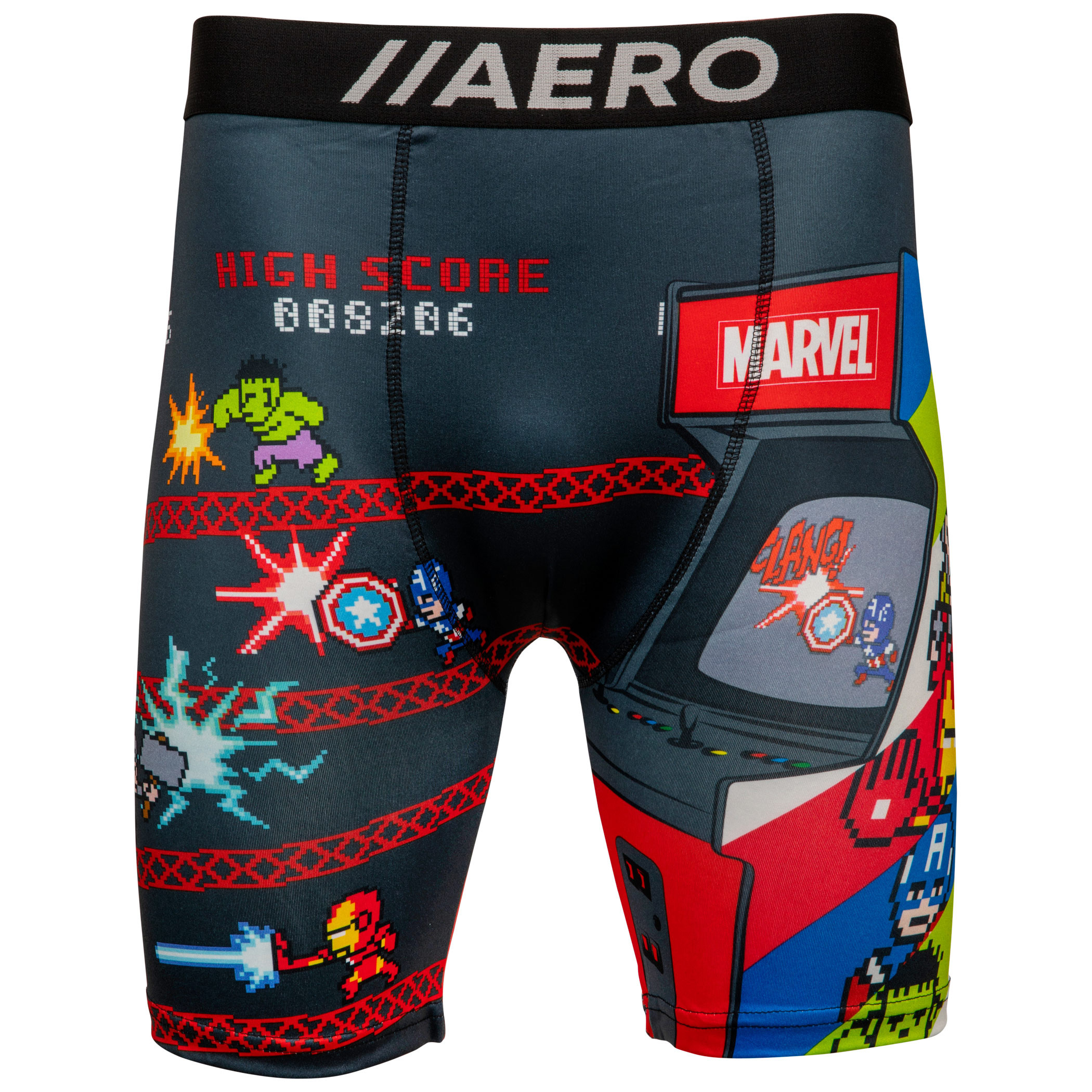 Marvel Avenger's Arcade Game Men's Boxer Briefs, Multi-Color
