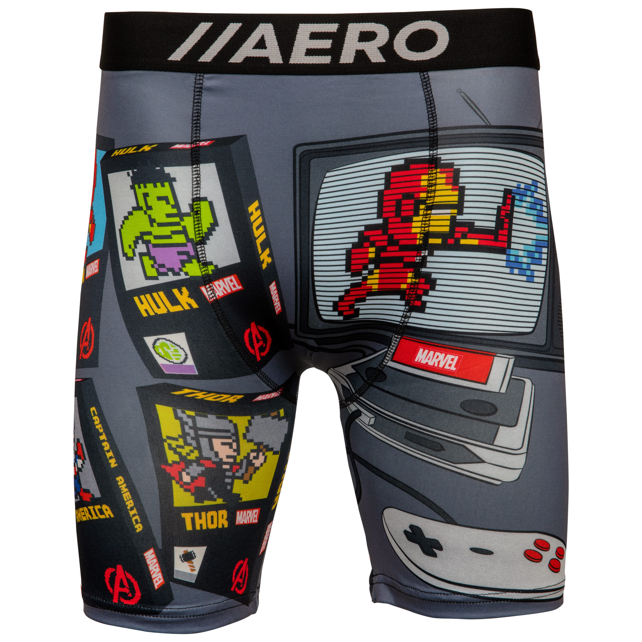 Marvel Avenger's Retro Video Game Console Men's Boxer Briefs, Multi-Color