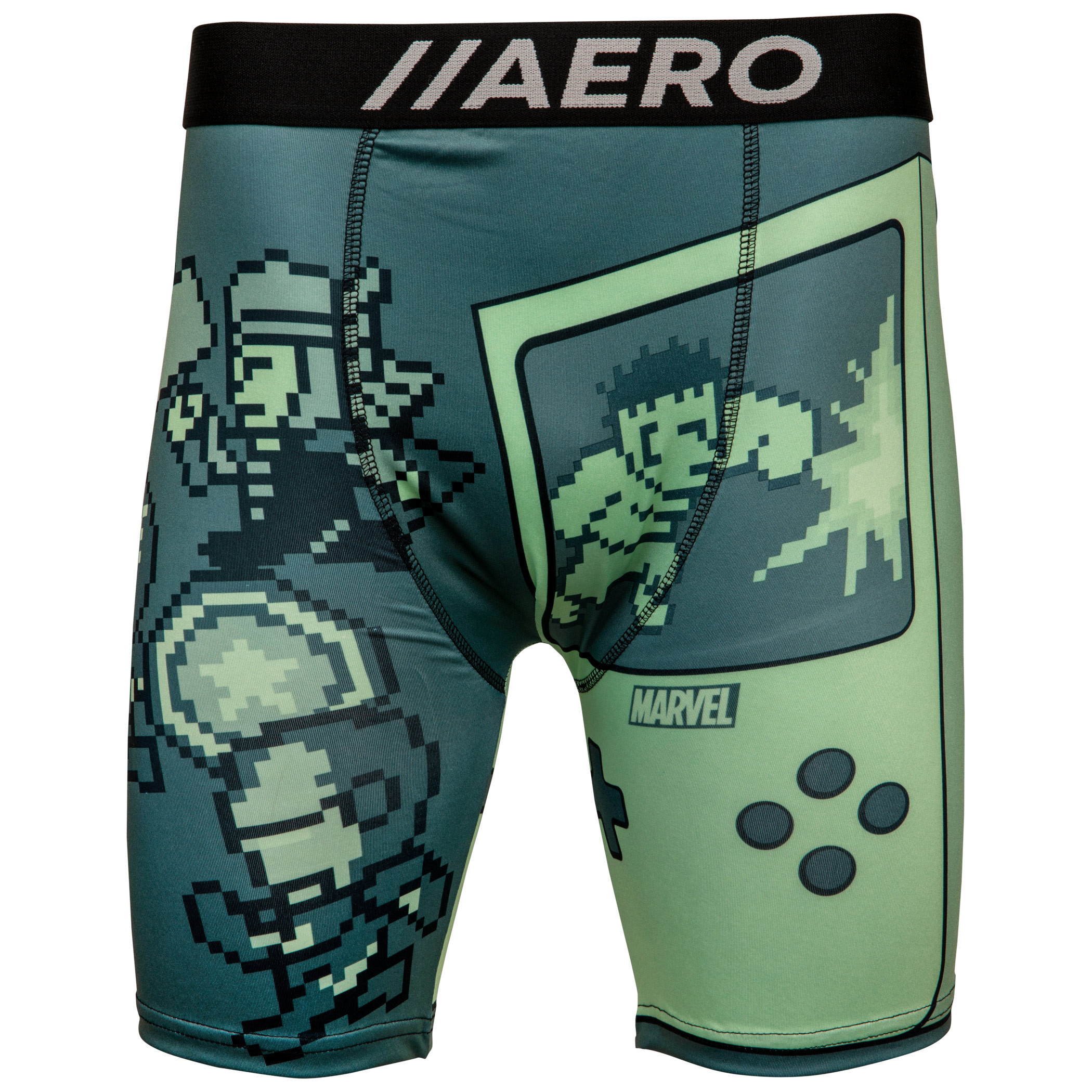 Marvel Avenger's Green Game Console Men's Boxer Briefs, Green