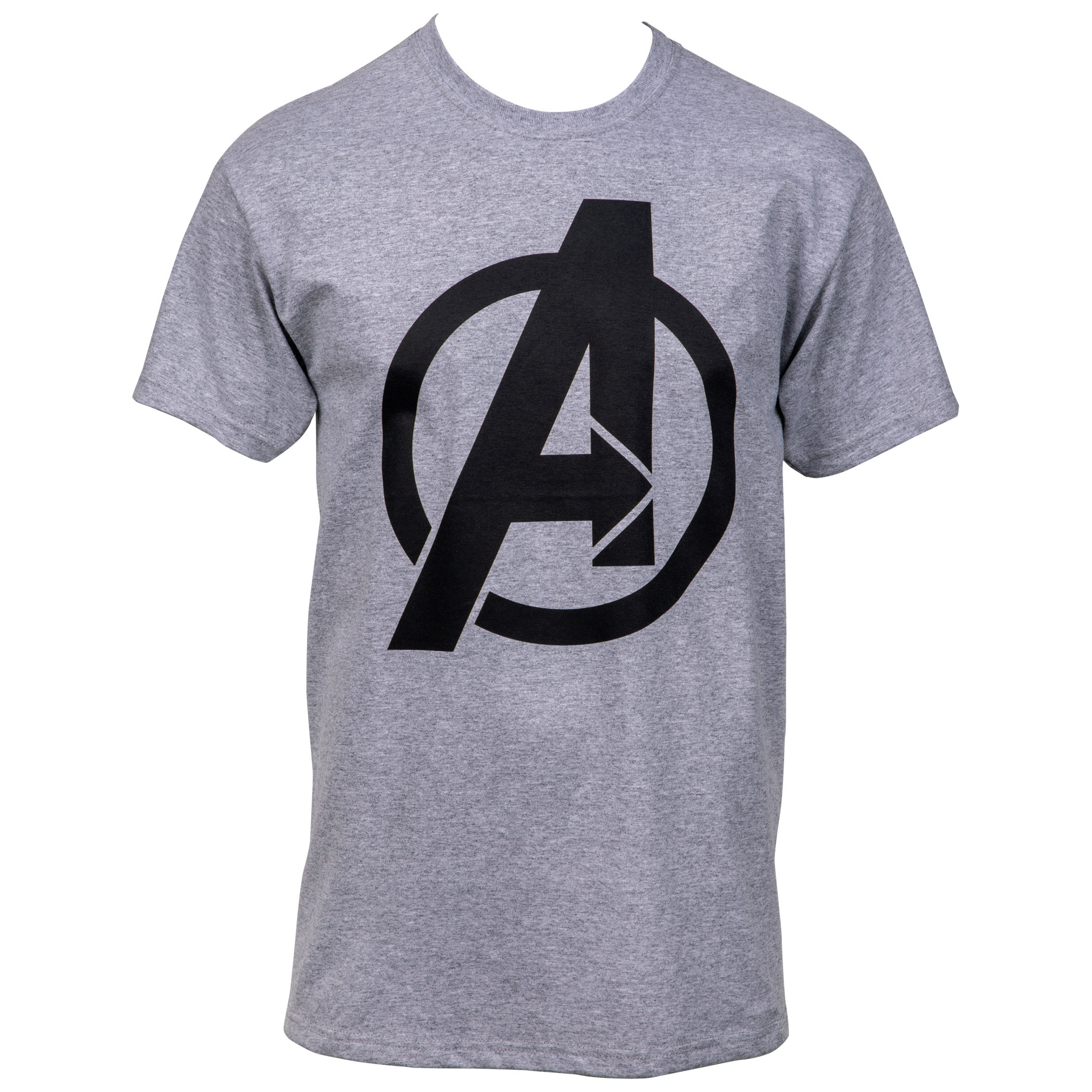 Avengers Symbol Heather Cool Grey Men's T-Shirt, Grey