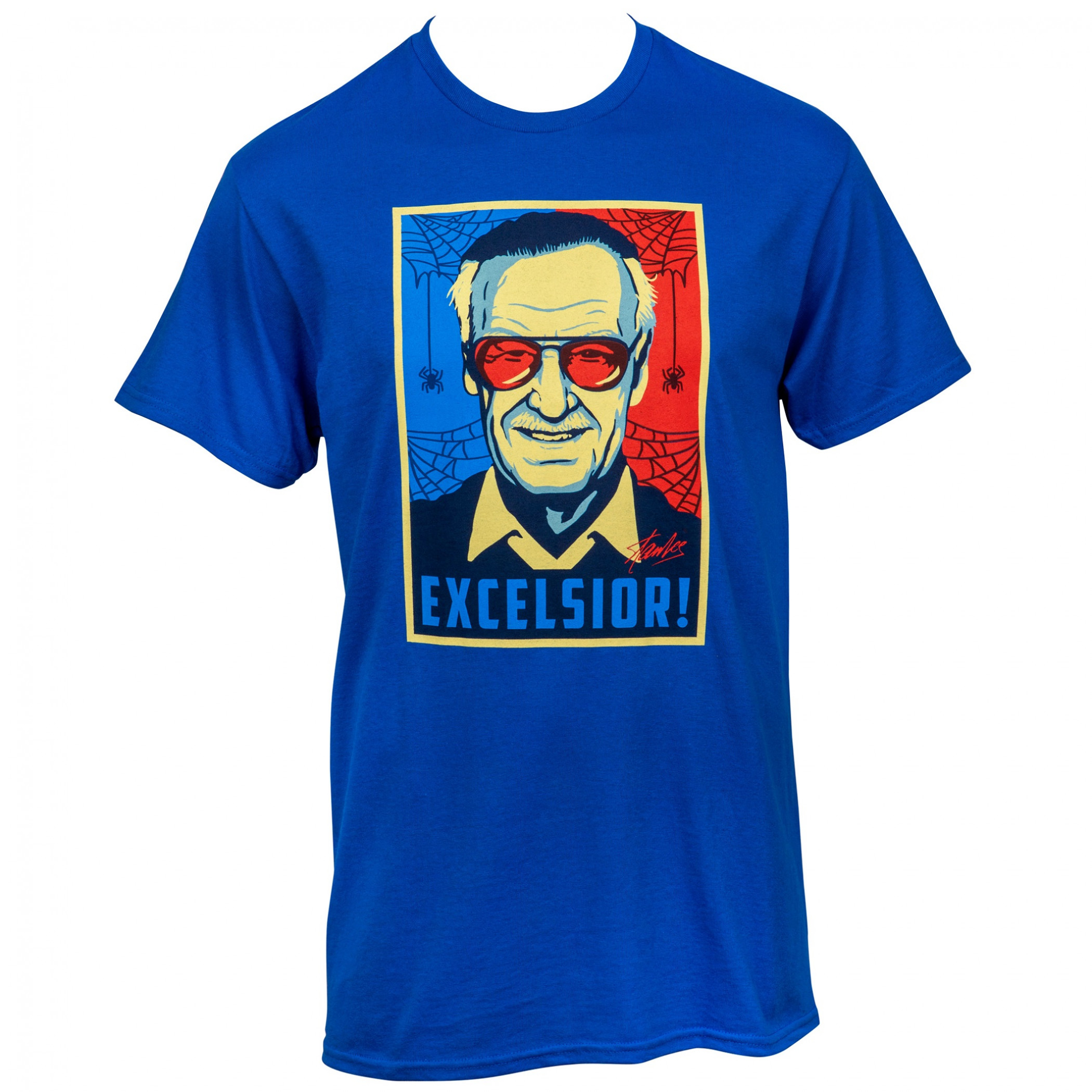 Stan Lee Excelsior T-Shirt, Blue