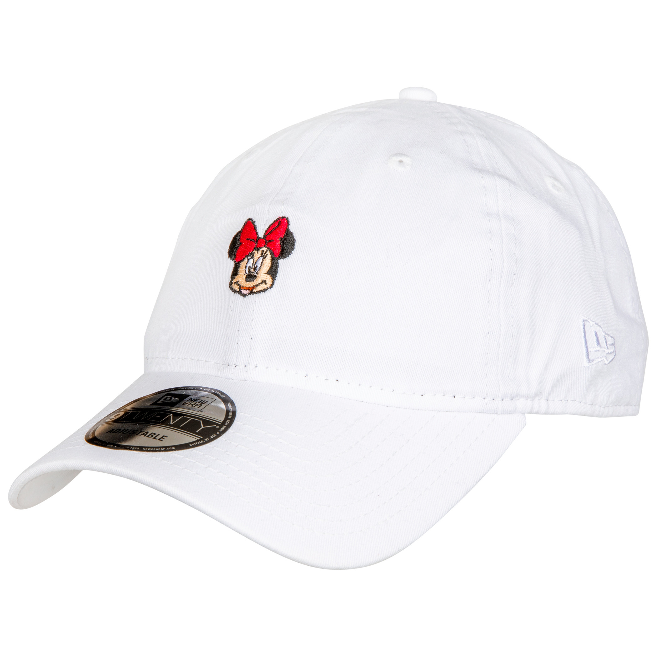 Disney Minnie Mouse Face New Era 9Twenty Adjustable Hat, White