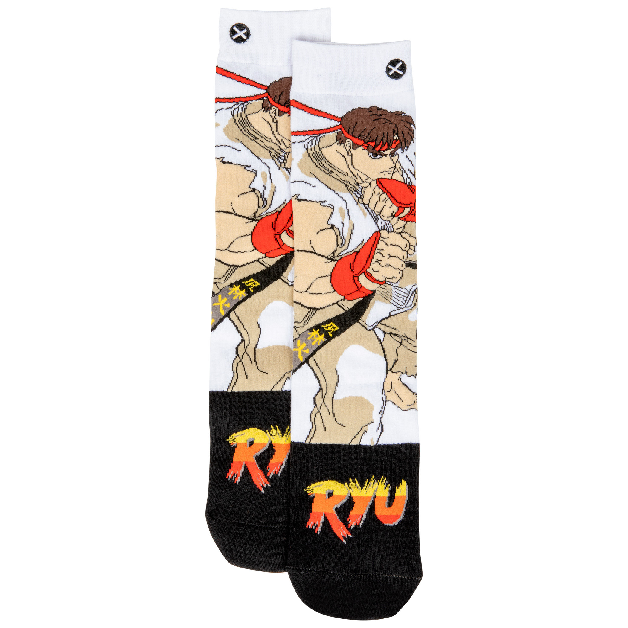 Street Fighter Ryu Crew Socks, Multi-Color