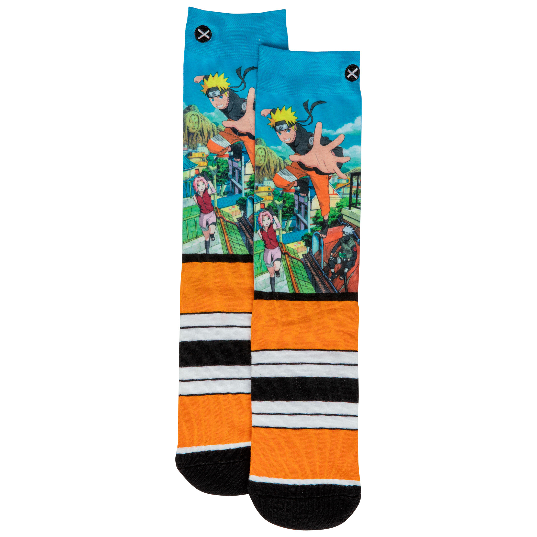 Naruto Strike Crew Socks, Multi-Color