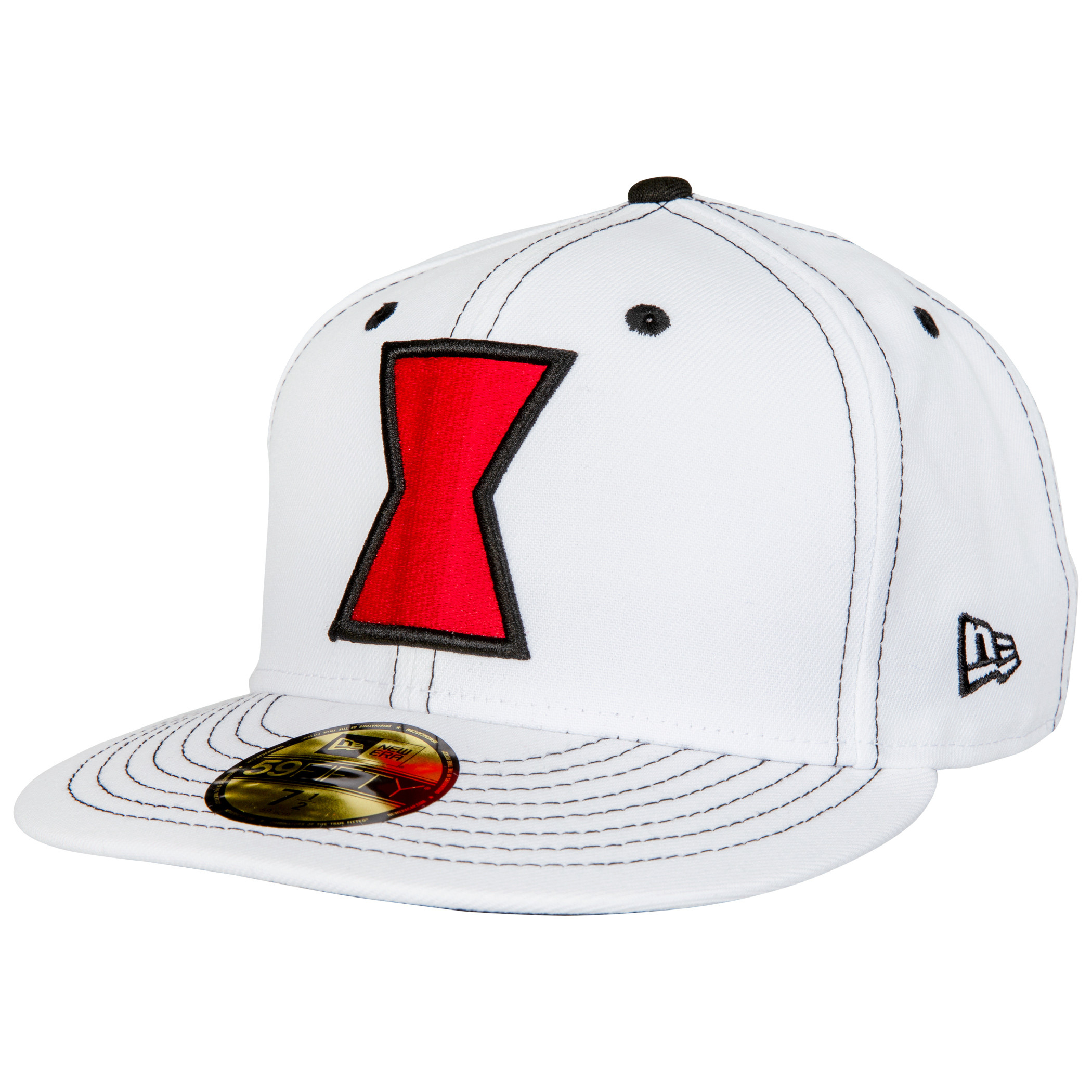 Black Widow Movie White Costume New Era 59Fifty Fitted Hat, White