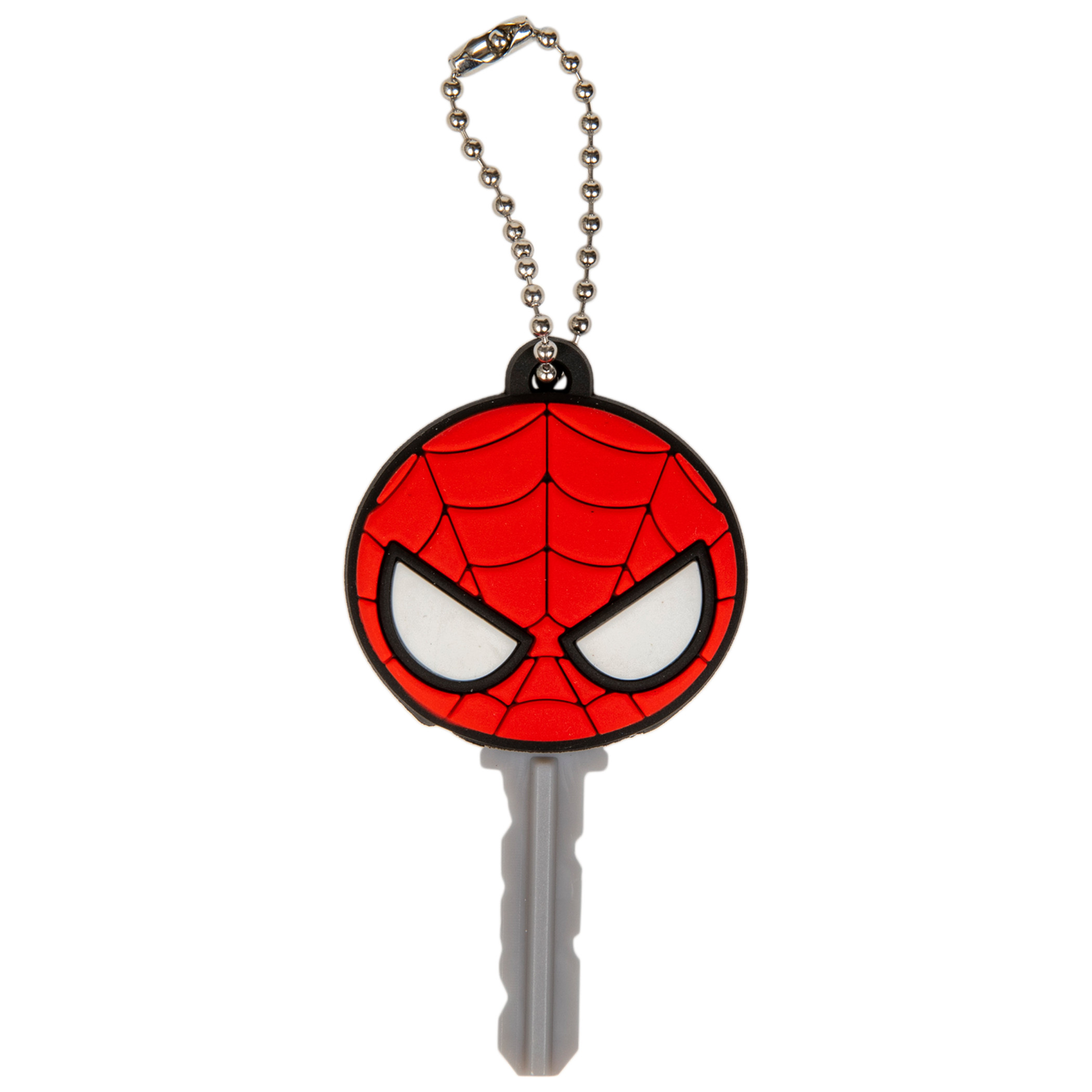 Spider-Man Mask Logo Keyholder Keychain, Red