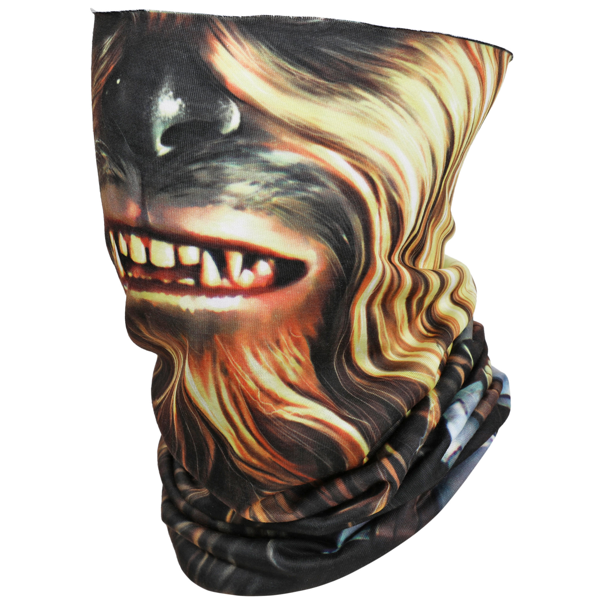 Star Wars Chewbacca Character Costume Full Face Tubular Bandana Gaiter, Brown