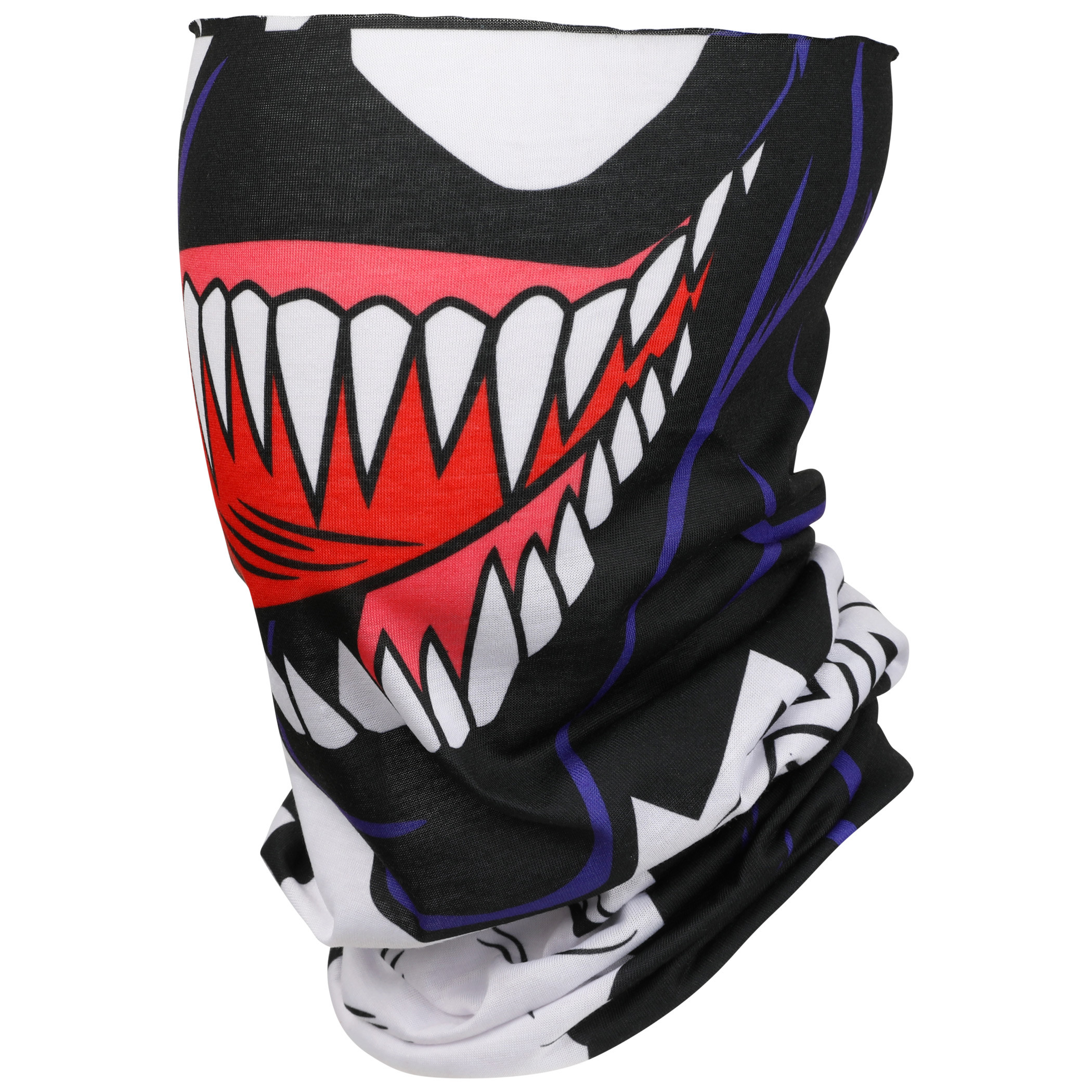 Marvel Venom Character Costume Full Face Tubular Bandana Gaiter, Multi-Color
